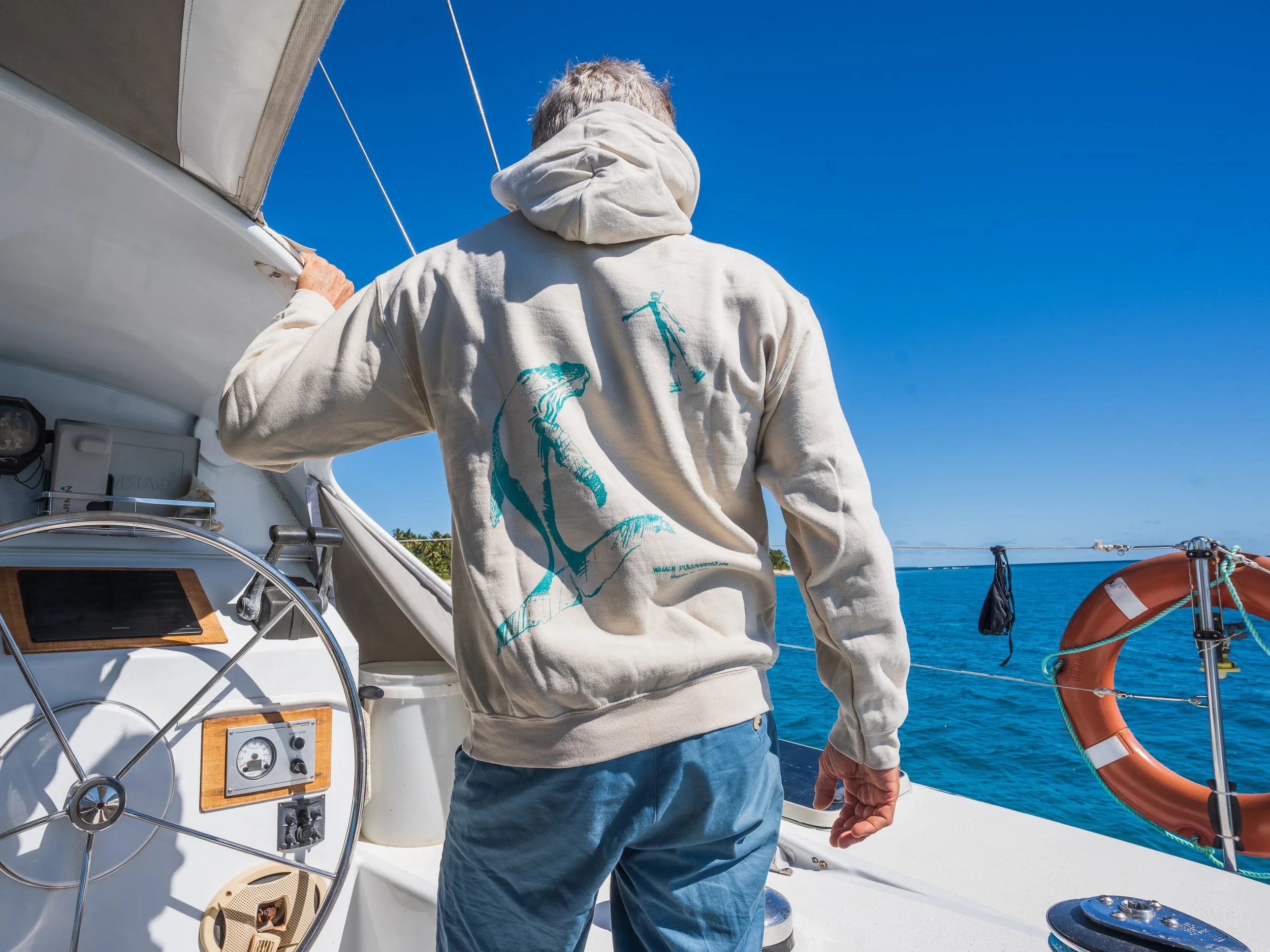 Whale Dreaming hoodie - mens