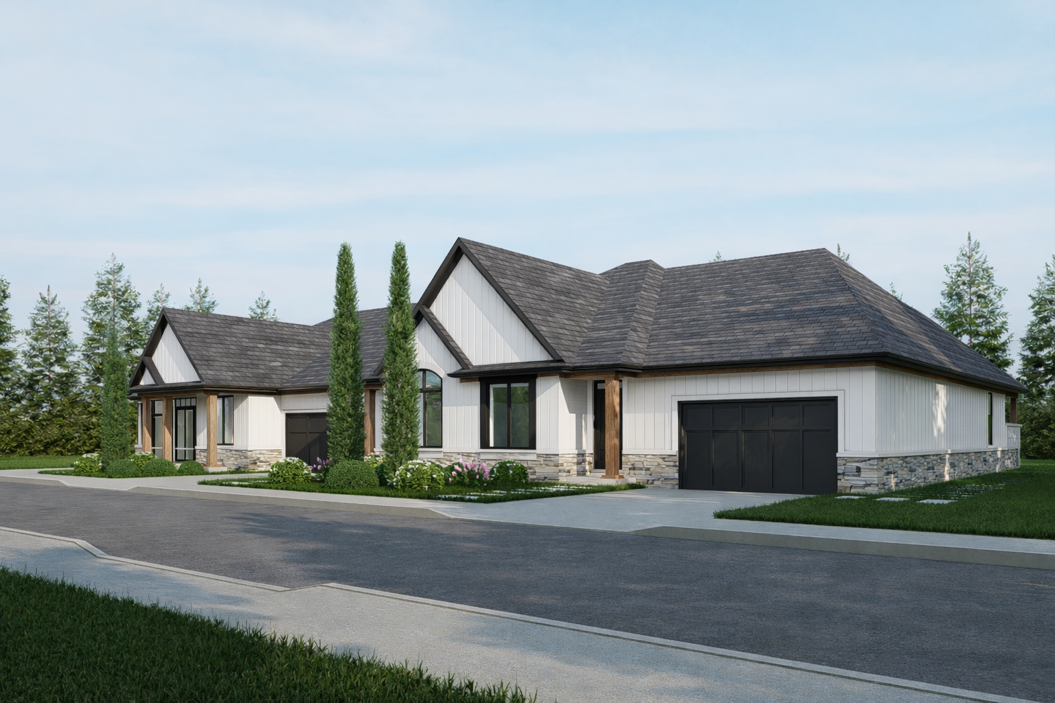 Modern farmhouse suburban duplex design.png