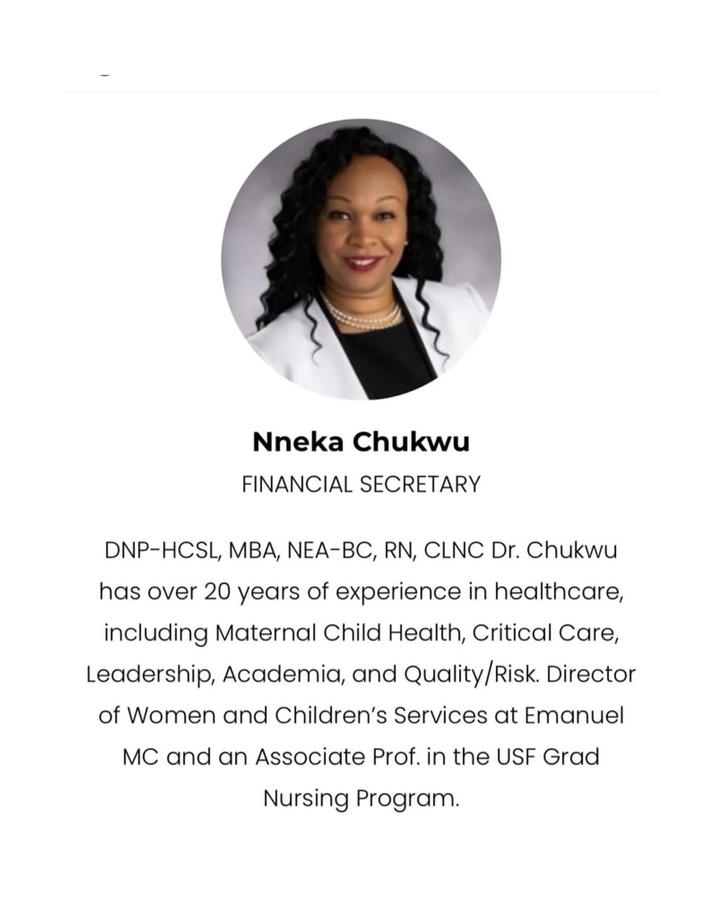 Meet Julayo&rsquo;s financial secretary, Dr. Nneka Chukwu 🎉✨ #julayo #associateprofessor #nonprofitorganisation