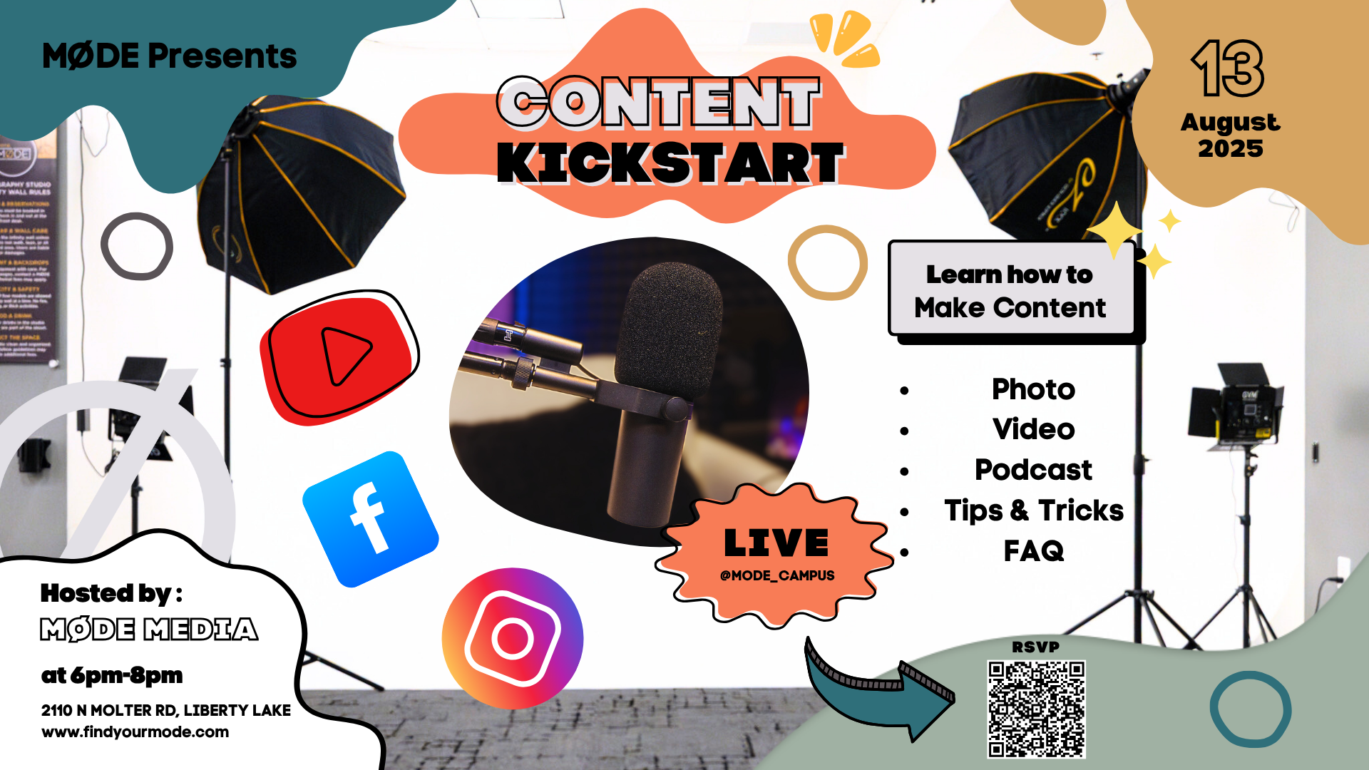 Content Kickstarter: Photo, Video, Podcasting