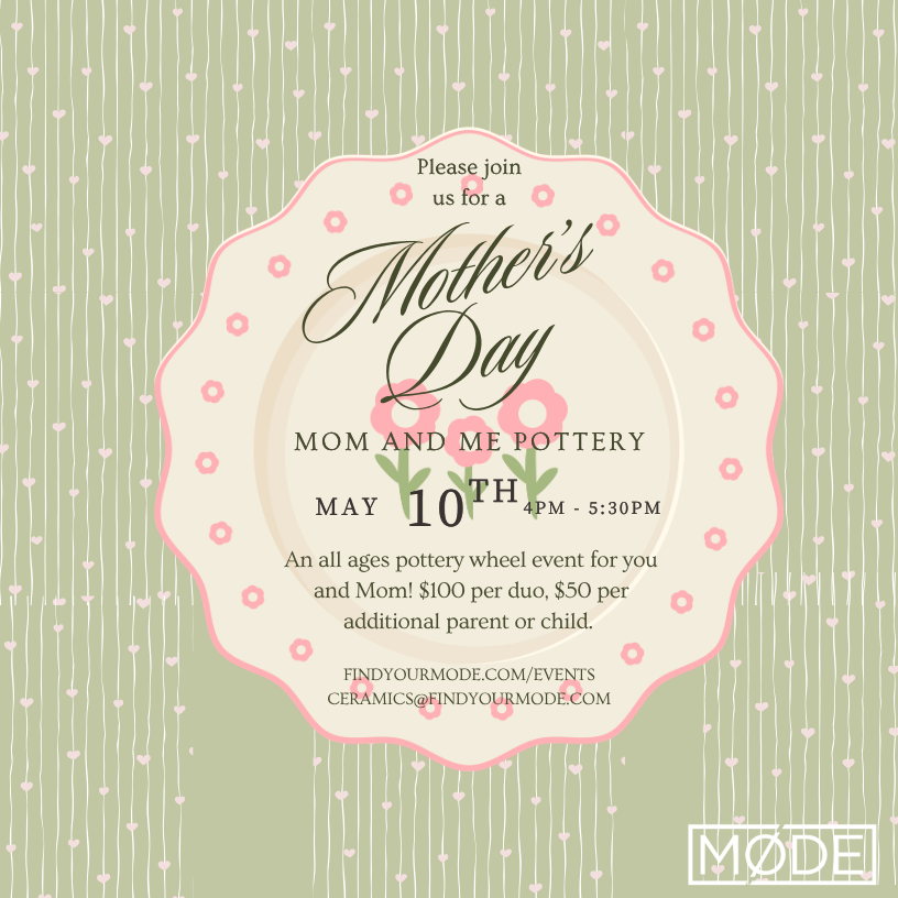 Mother’s Day Mom & Me Pottery