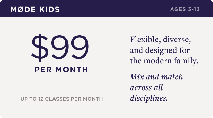 Mode Kids $99/Month