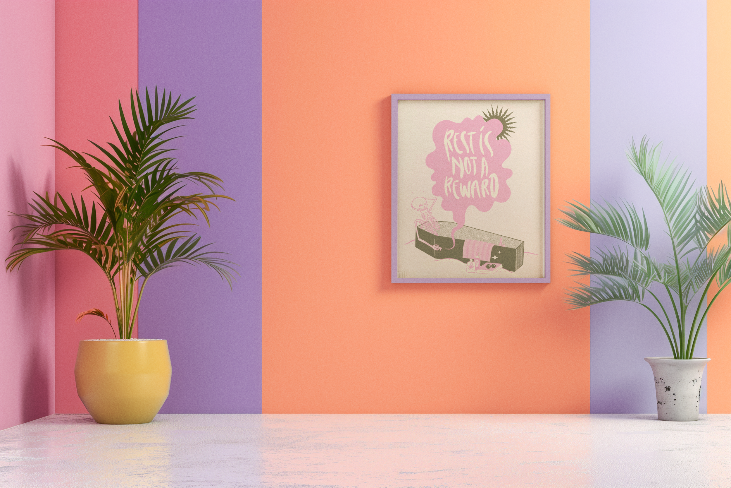 mockup-of-an-ai-generated-colorful-setting-featuring-an-art-print-m38321.png