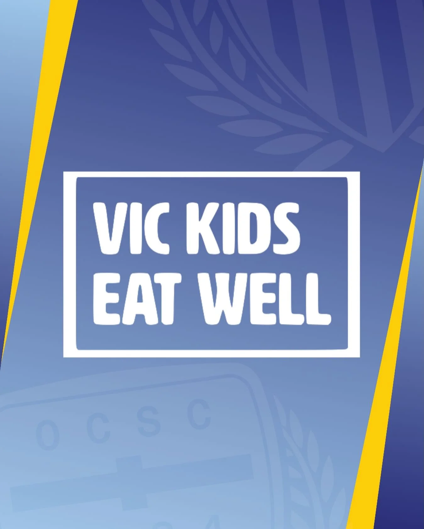 Old Camberwell Grammarians Soccer Club is pleased to welcome Vic Kids Eat Well as an official 2026 sponsor.

Vic Kids Eat Well is a statewide initiative supporting organisations and community settings to make it easier for children to access healthy 