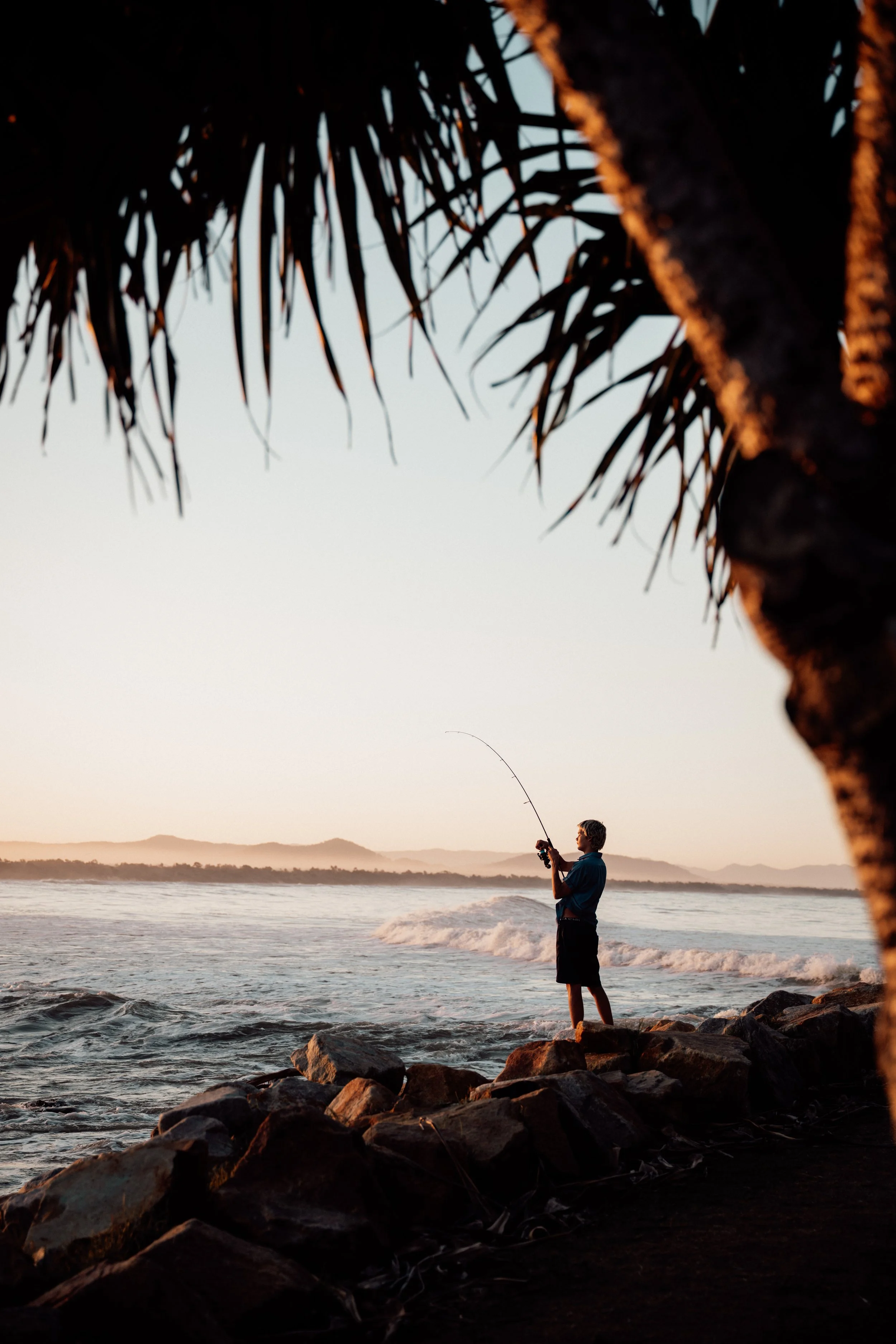 Relax, recharge, and let the sea set the pace. A spot of fishing in the soft evening light.