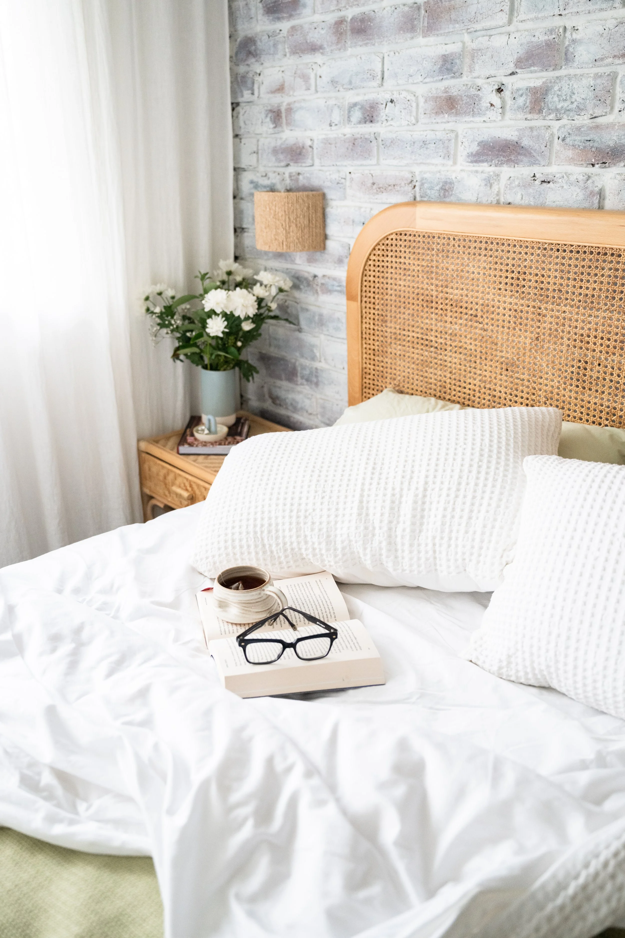 Perfect spot to recharge with a good book & a cuppa.