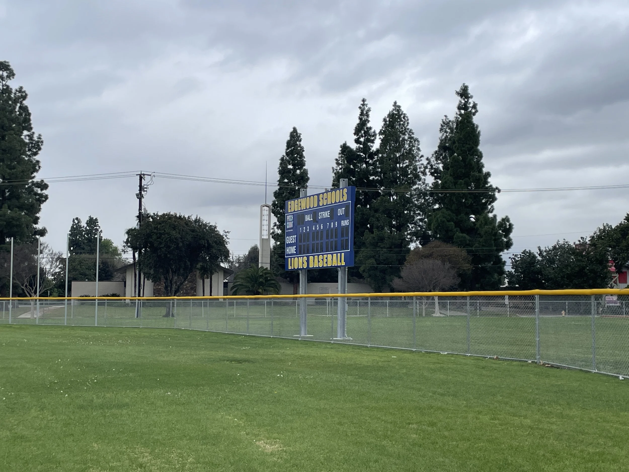 Baseball and Softball Field Scoreboard Steel Columns
