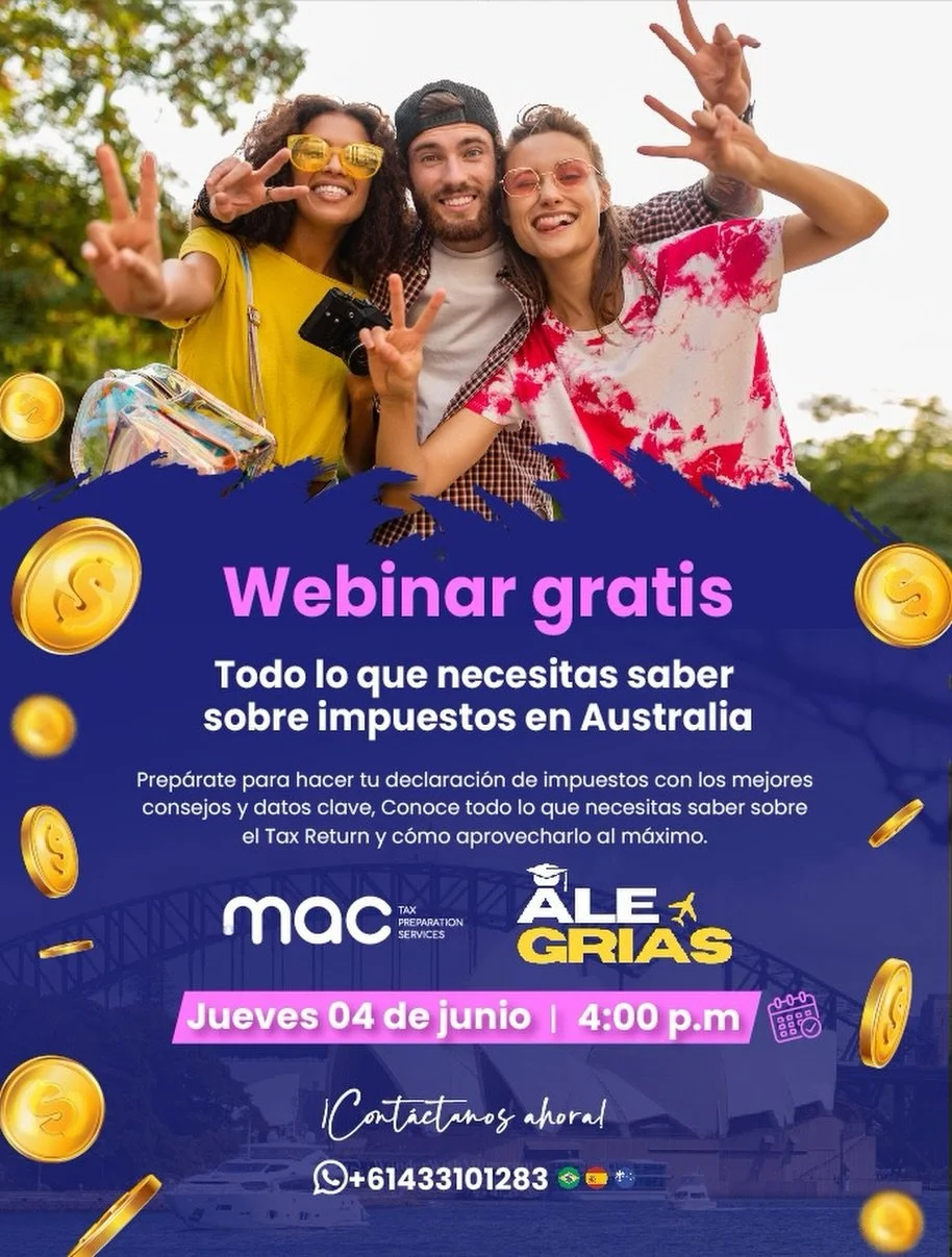 💰🇦🇺 &iquest;Es tu primera vez haciendo el Tax Return en Australia?

No importa si eres estudiante, tienes Working Holiday Visa o llevas a&ntilde;os trabajando en Australia, entender los impuestos puede marcar una gran diferencia en tu bolsillo.

P