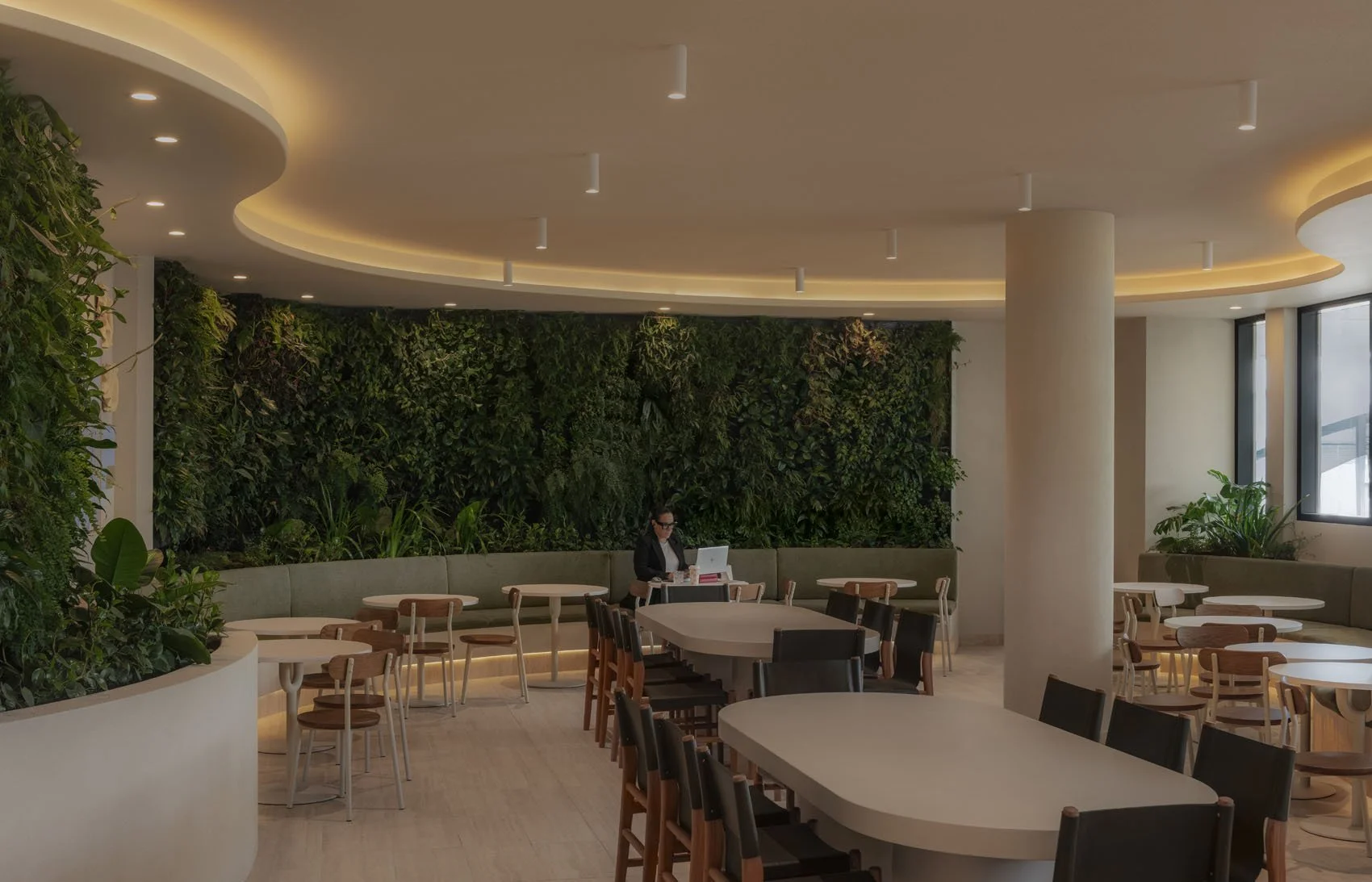 Social wellness zone blending lifestyle and fitness experience 