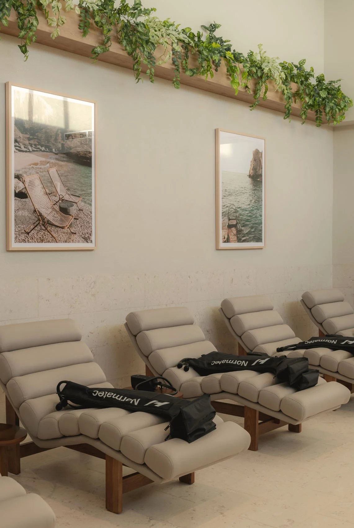 Luxury gym in Brisbane with a dedicated Dry Recovery space with normatech boots
