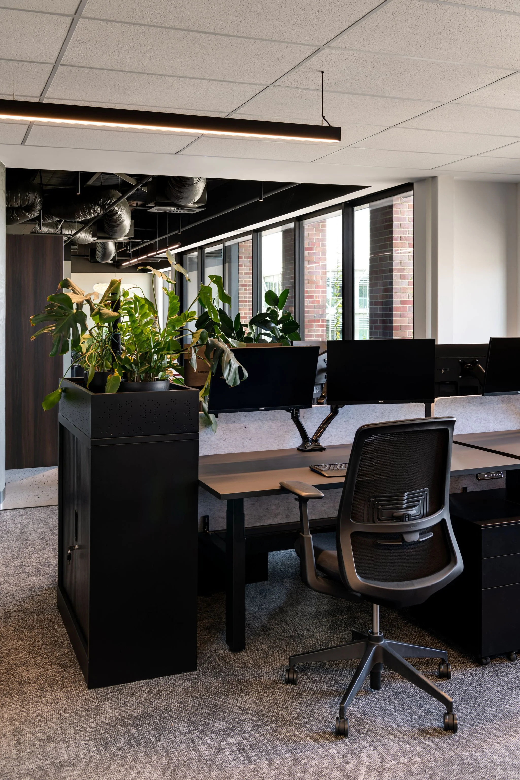 Flexible workstations within the Unita Perth workplace designed by Collectivus