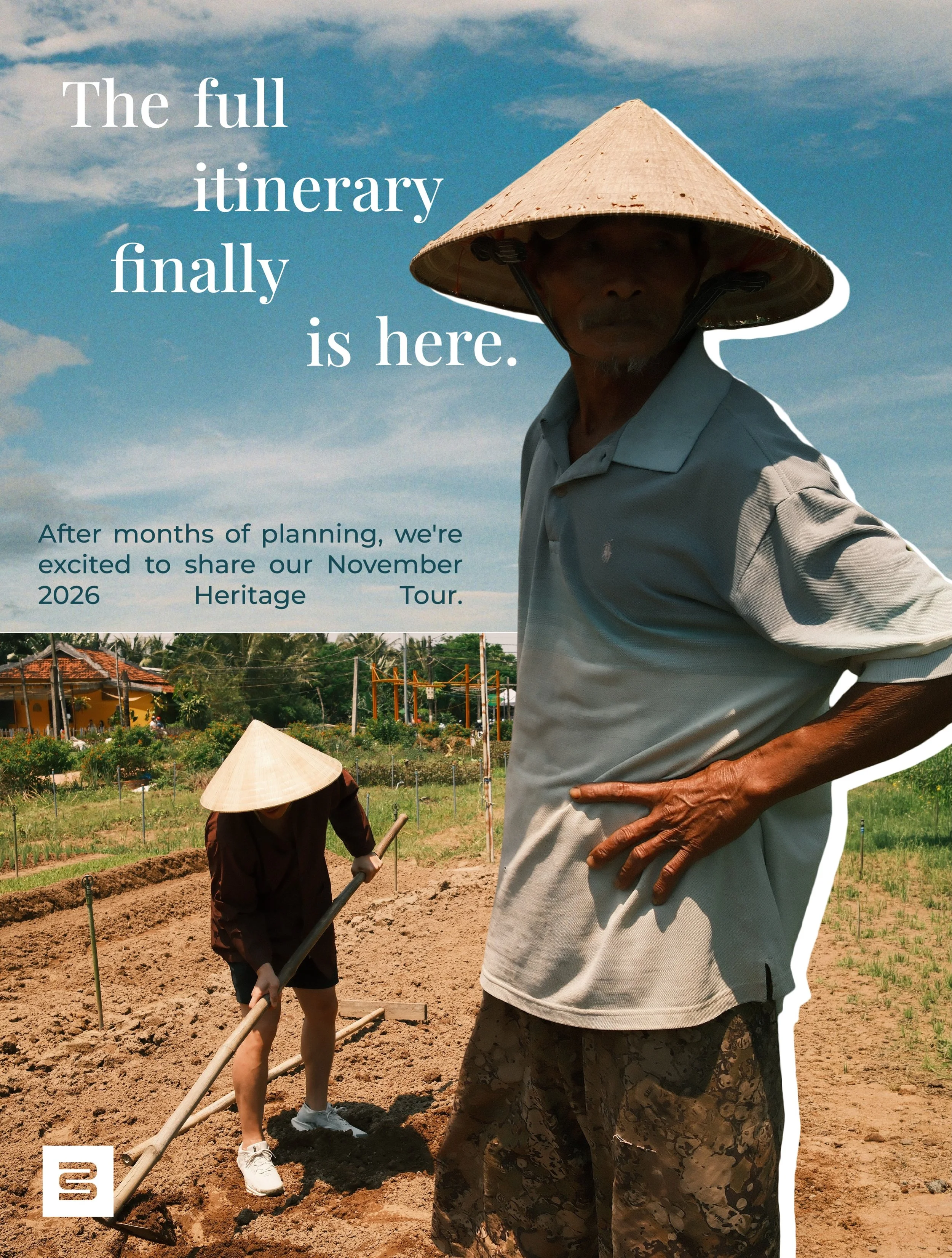 It&rsquo;s finally here.

After months of planning, we&rsquo;re excited to share the complete itinerary for our November 2 to 15, 2026 Heritage Tour.

Every destination, experience, and conversation has been thoughtfully designed to create a journey 