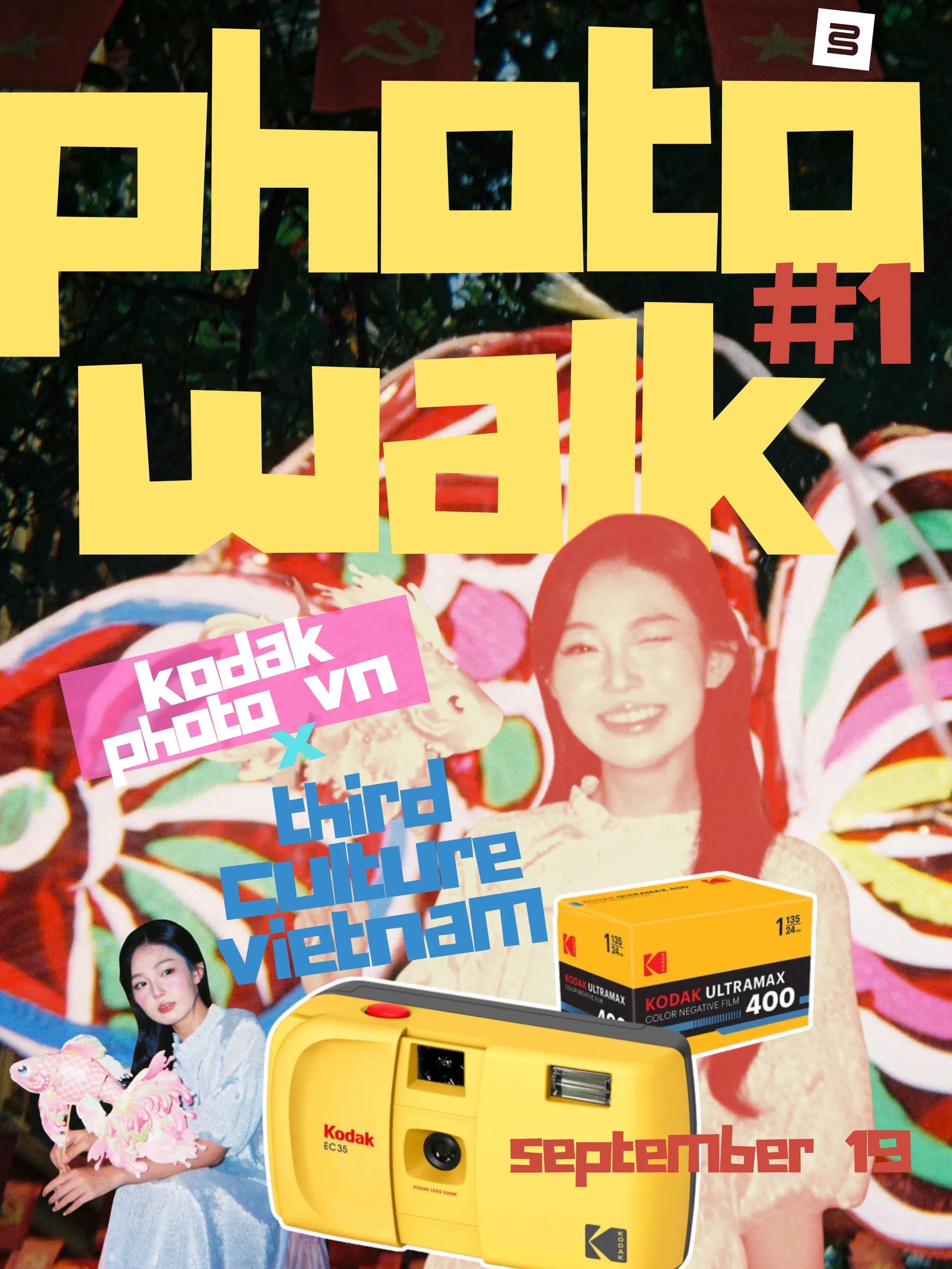 Join Third Culture Vietnam &times; Kodak Photo Vietnam for Colors of Tết Trung Thu, a film photo walk through Chợ Lớn followed by dinner together.

September 19, 2026 (3:30pm - 6:30pm)
Chợ Lớn, Saigon
Kodak camera + film included
Dinner included
Priz