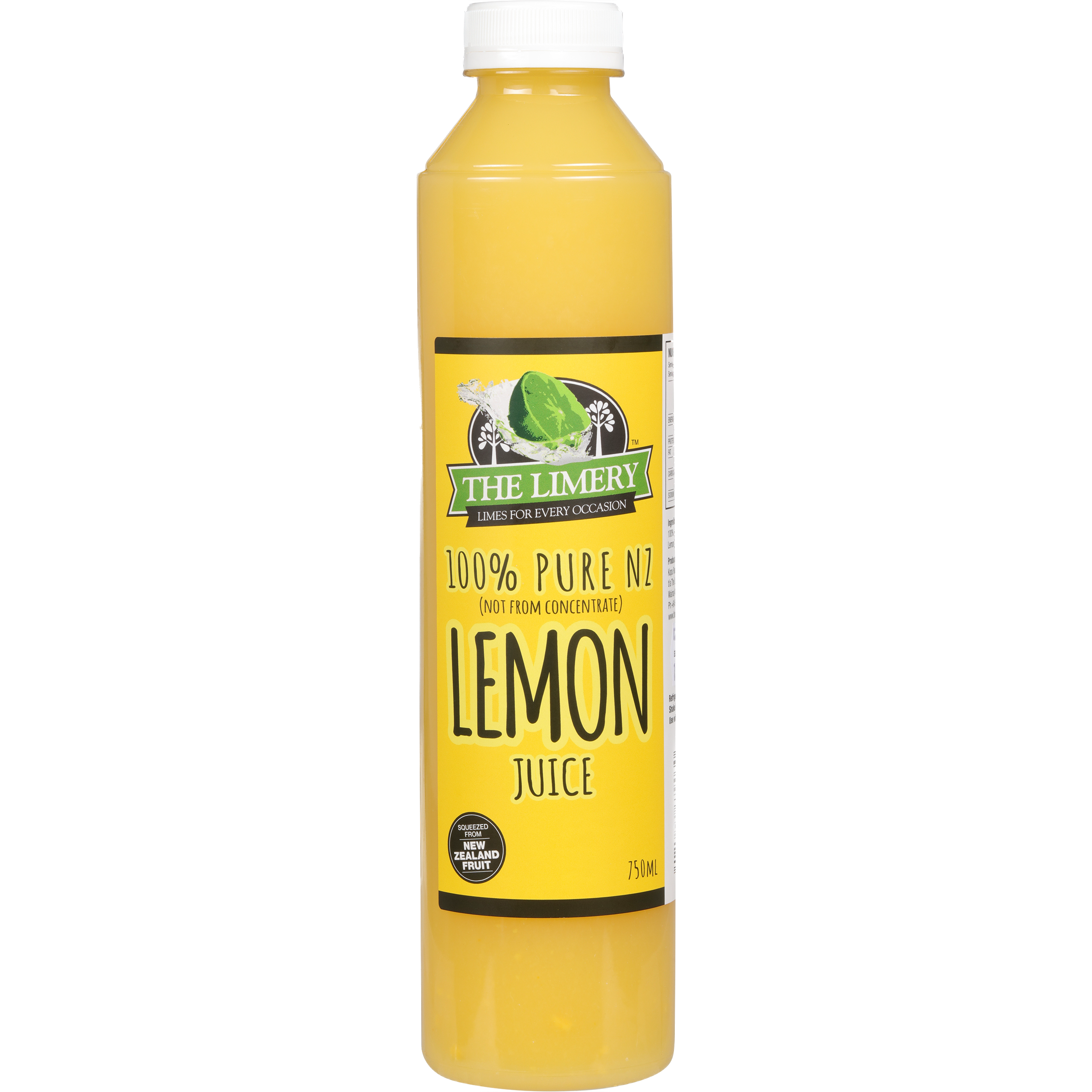 The Limery 100% Pure NZ Lemon Juice 750ml