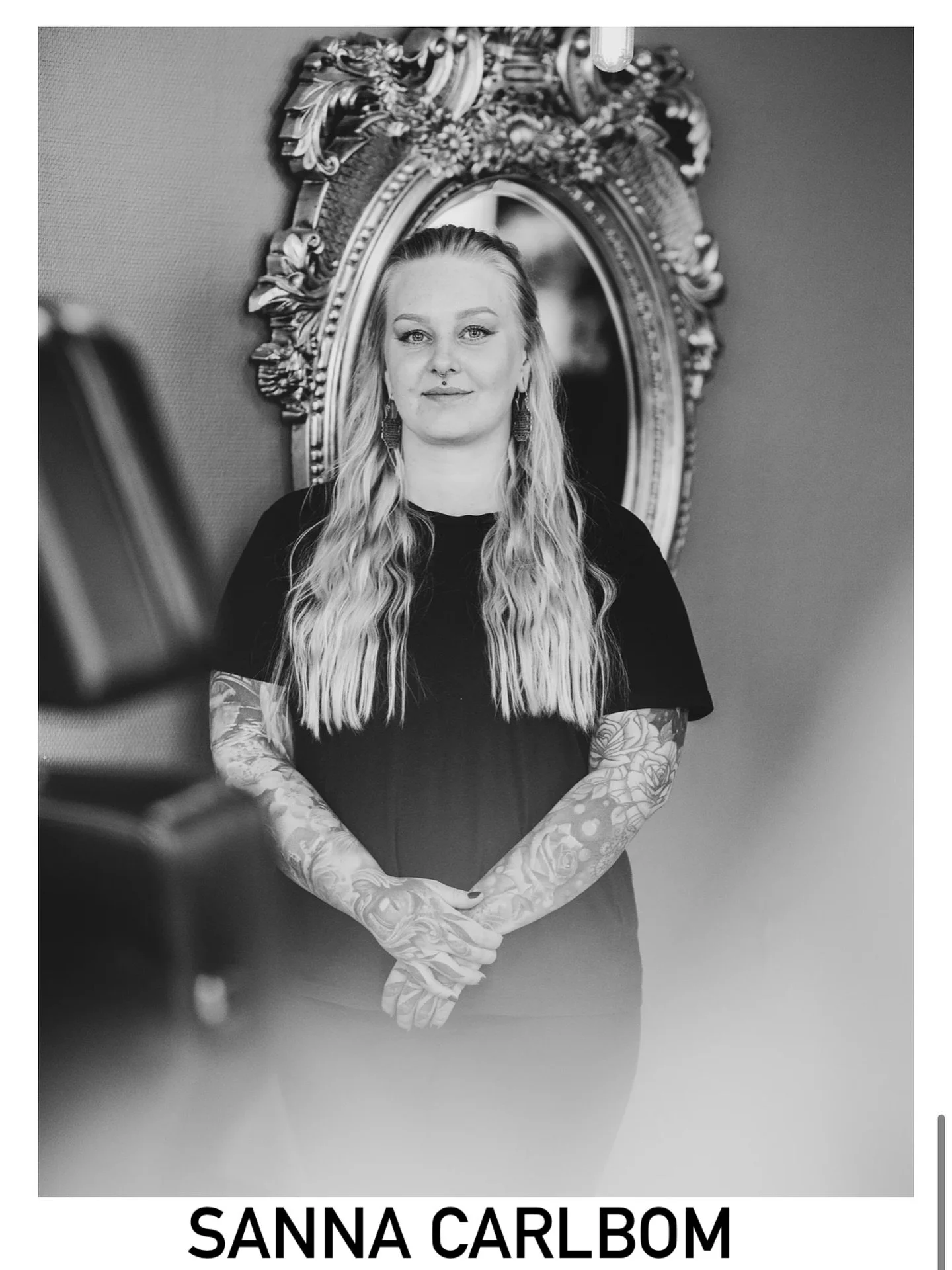 Sanna Carlbom @sannacart 

With nearly 10 years of experience, Sanna holds an apprenticeship diploma, multiple tattoo convention awards, and certified hygiene training.

She creates black and grey realism tattoos &mdash; from small, delicate pieces t