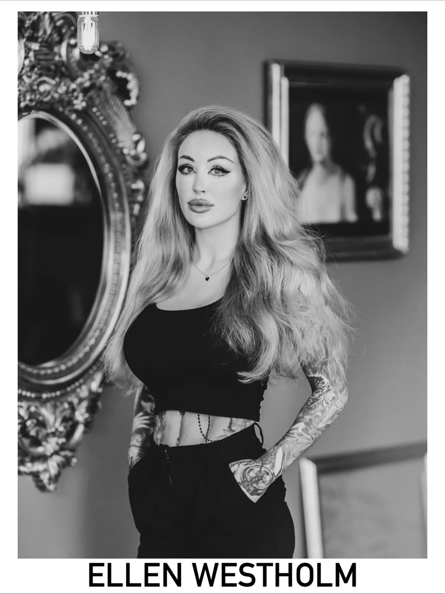 Ellen Westholm @ellenwestholm 

With over 15 years of experience, Ellen specializes in dark realism, mainly in black &amp; grey. Her work is known for its depth, detail, and emotional expression.

Tattooing is not just her profession but her true pas