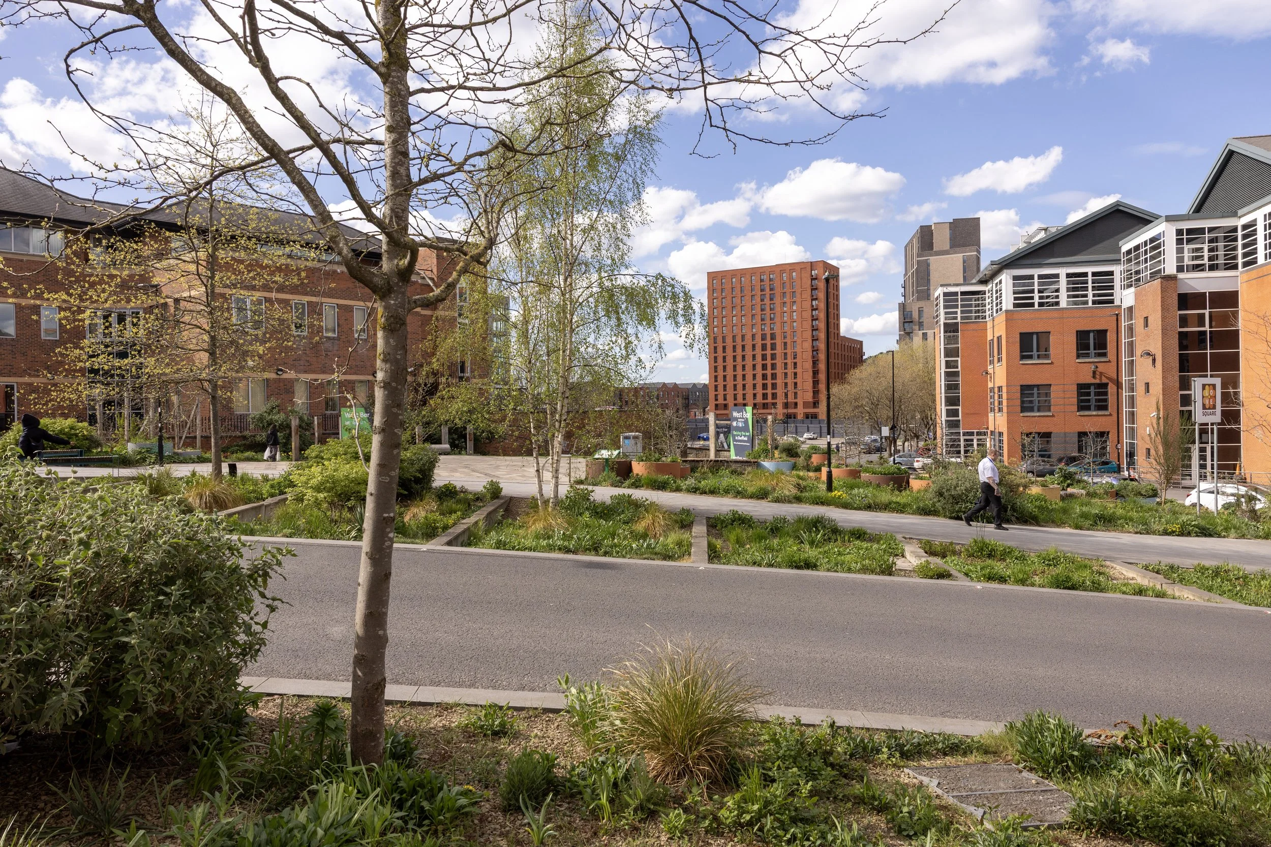 Grey-to-Green scheme overlooking West Bar development
