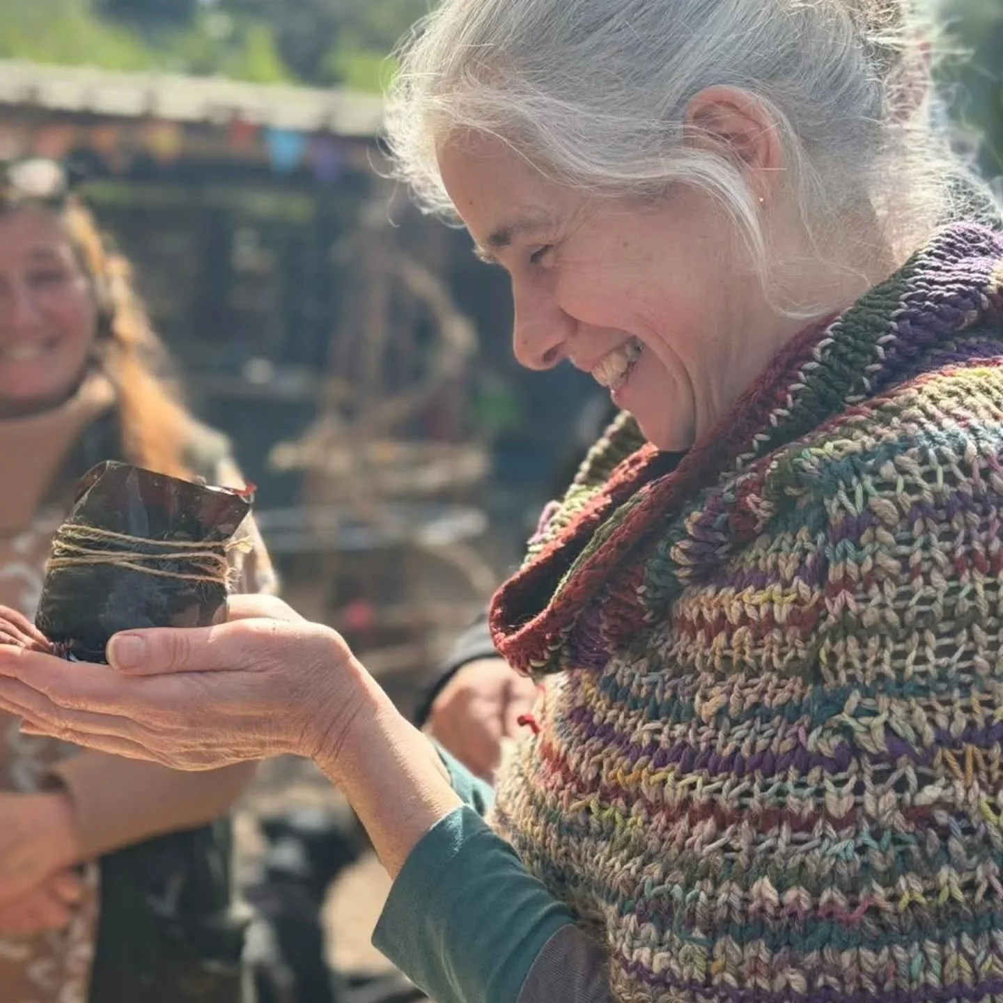 Elders Spring session 3 - Seeds, shares, hopes and manifestations. Beginning with stories shared and punctuated with song we looked with great pleasure at the tree seeds we had planted last autumn. Pride of India, Cawdry Oak and Black Walnut all begi