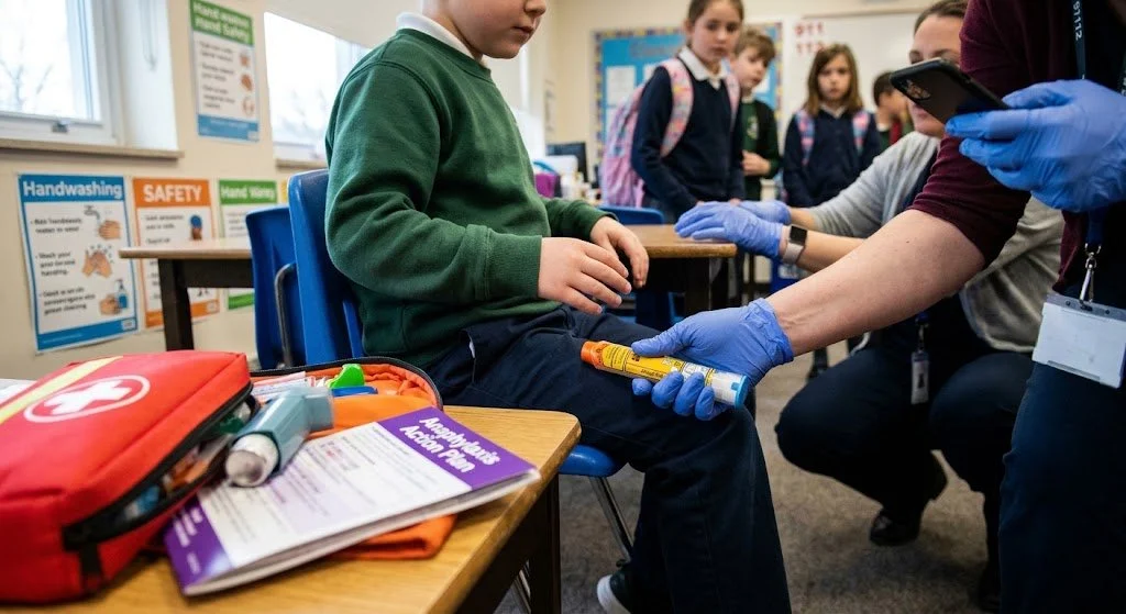 Benedict's law anaphylaxis training