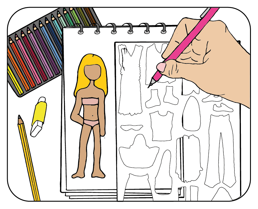 And then use the stencils to create your own collection !