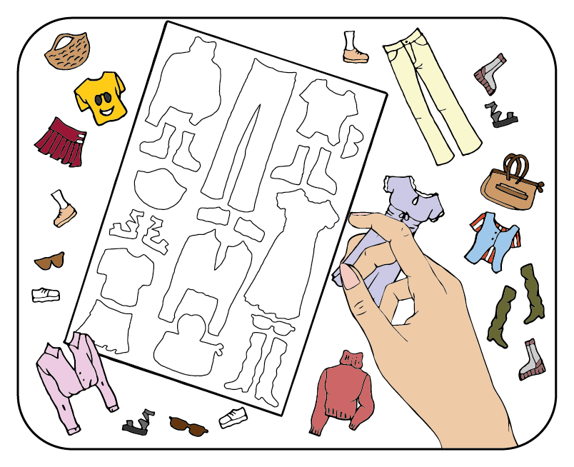 Take out each piece meticulously 