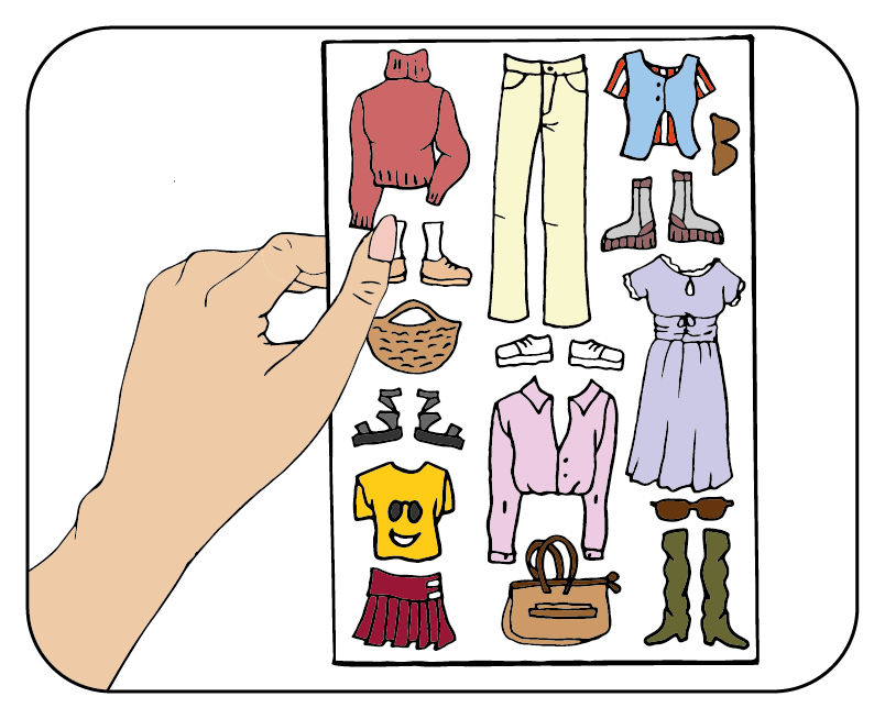 Grab the sheets of magnetic clothes