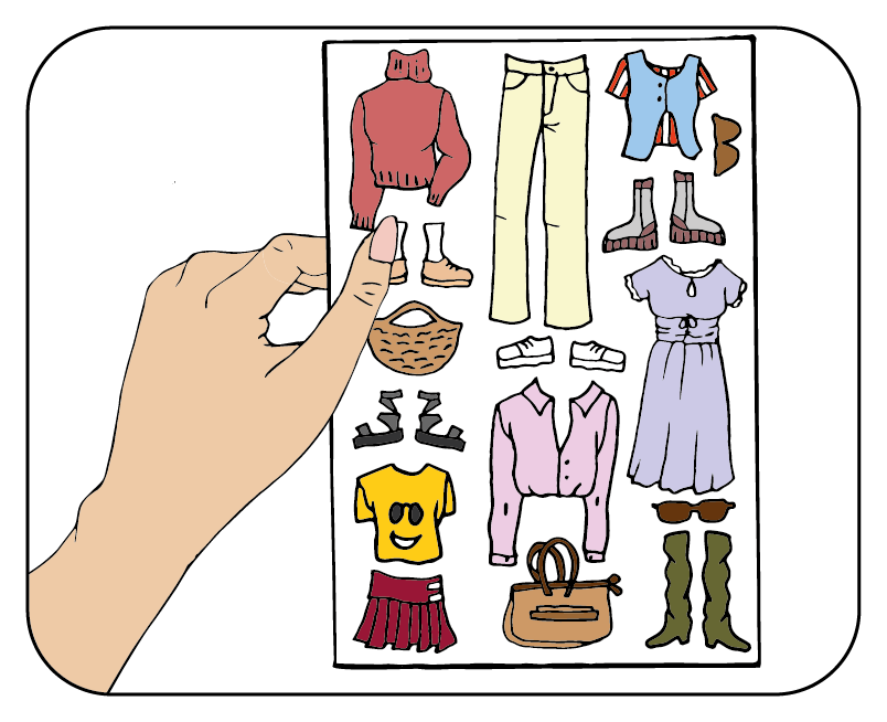 Grab the sheets of magnetic clothes