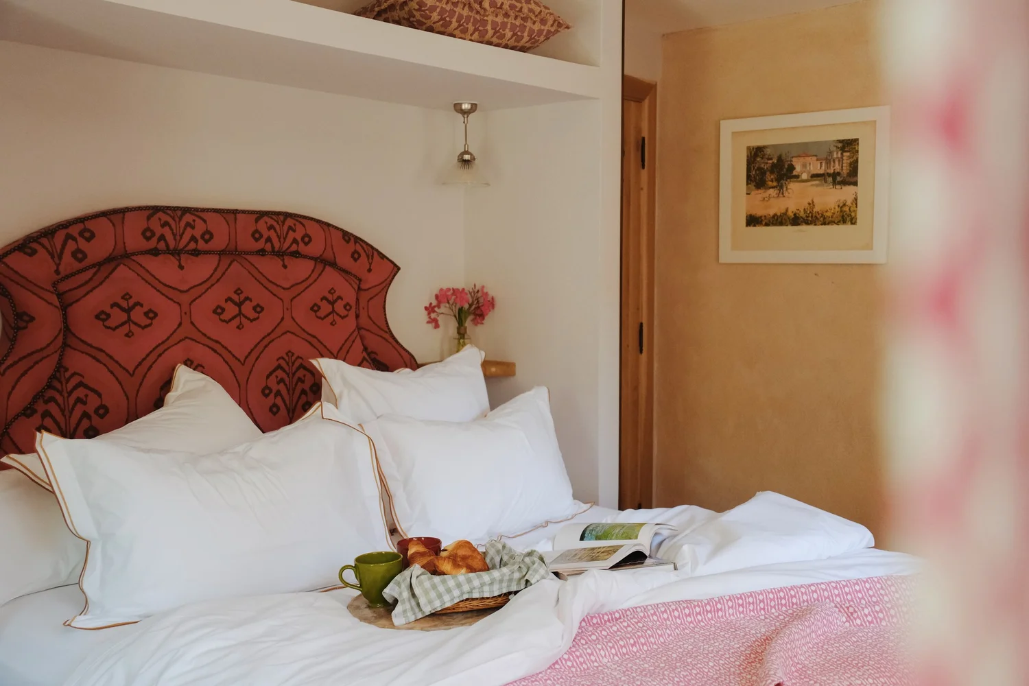 A thoughtfully restored room in the Catalan farmhouse