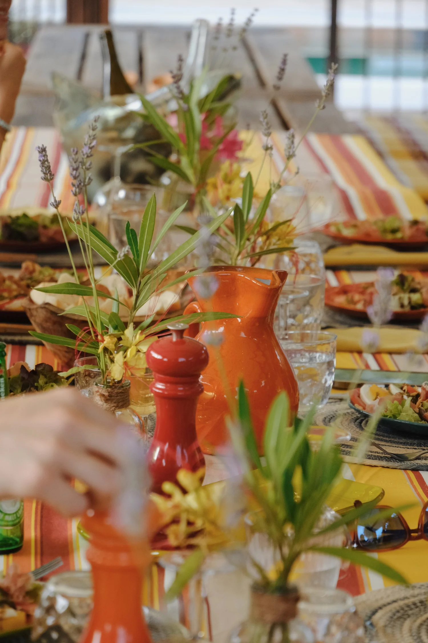 Outdoor dining at or near Domaine Madrona