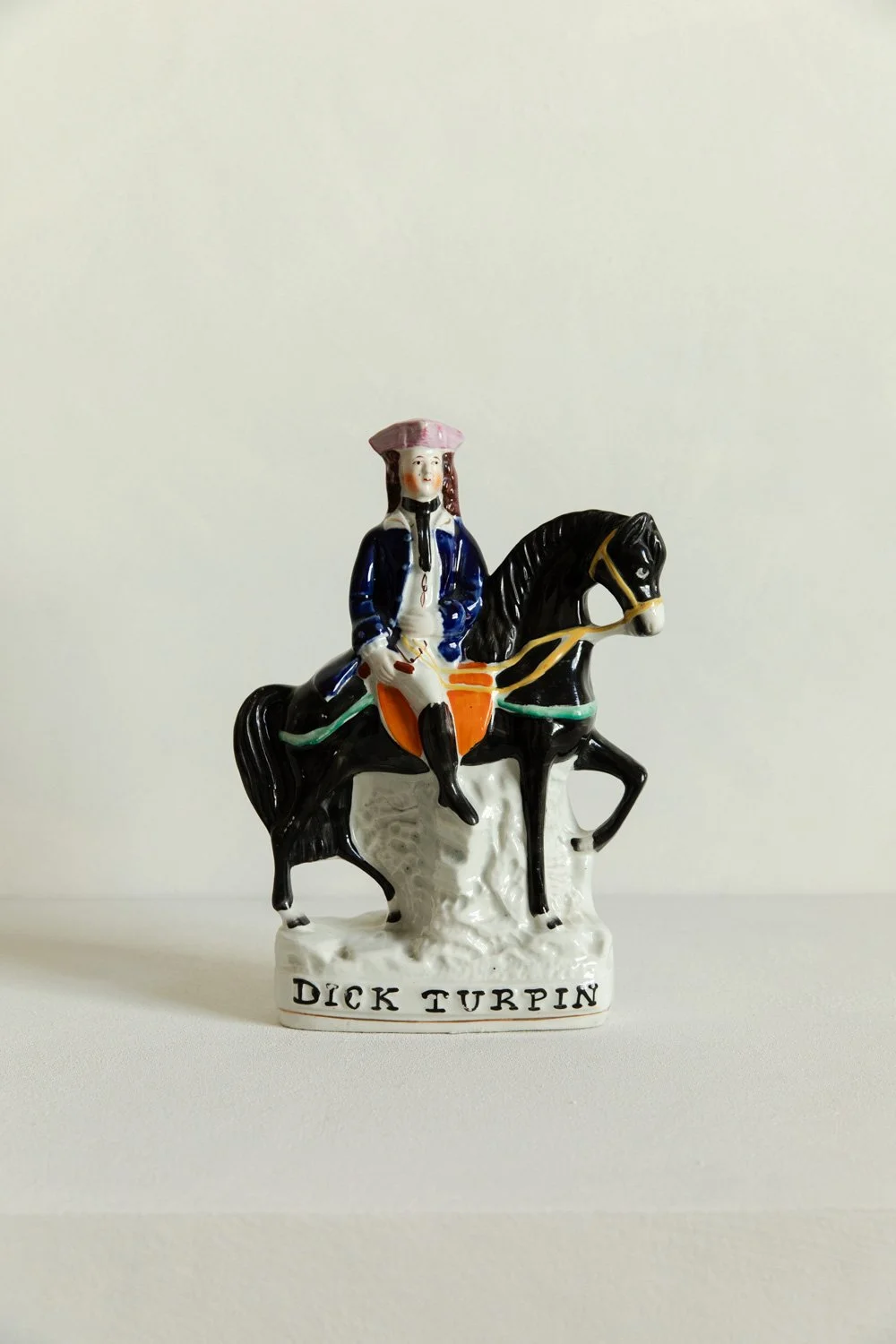 Staffordshire Figure of Dick Turpin on Horseback, c.1845–1850