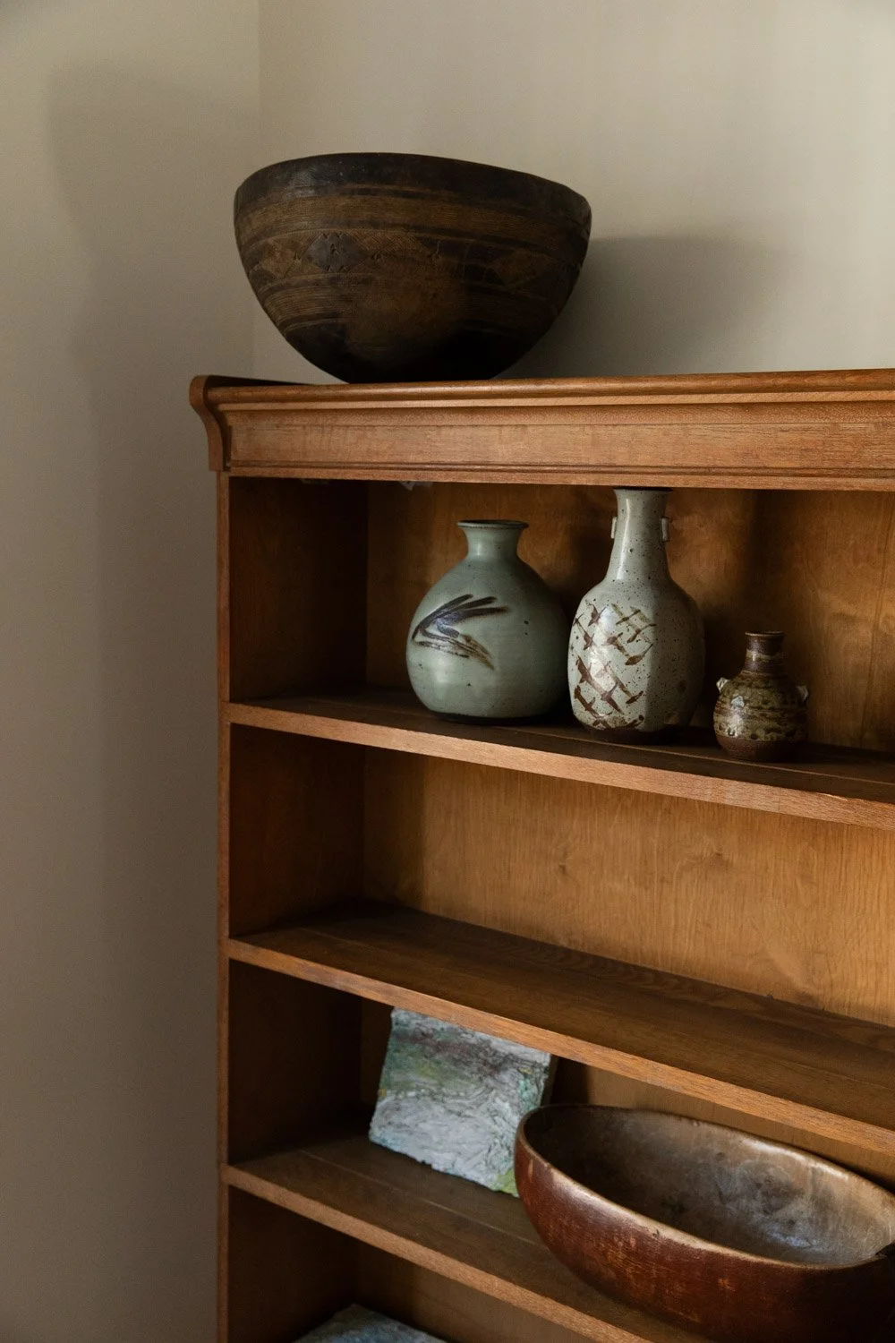 Pair of Oak Open Bookcases by Heal’s-7.jpg