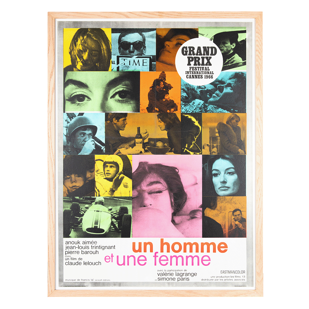 Un Homme et Une Femme, Original Film Poster, 1966.png
