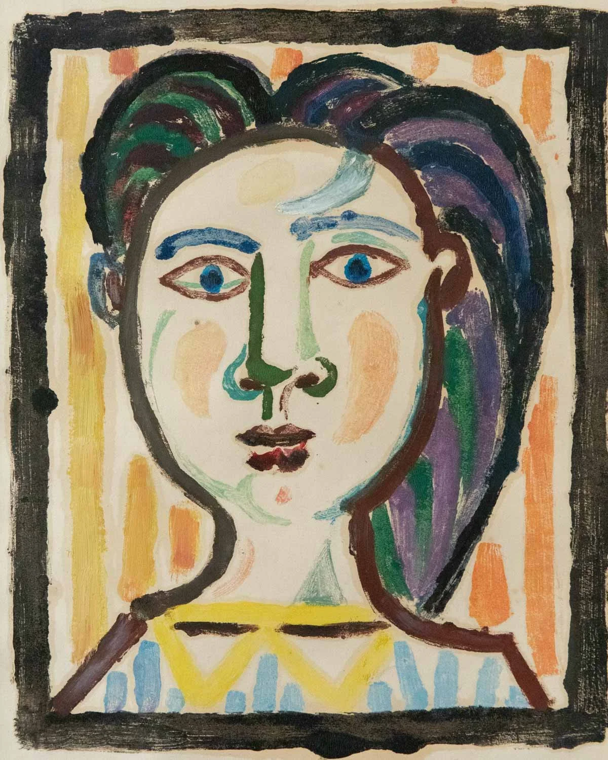 Buste de Femme (Jaune) by Carlos Carnero, circa 1950-4.jpg