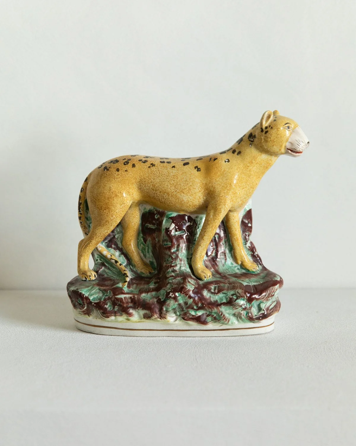 Staffordshire Figure of a Leopard, c. 1850