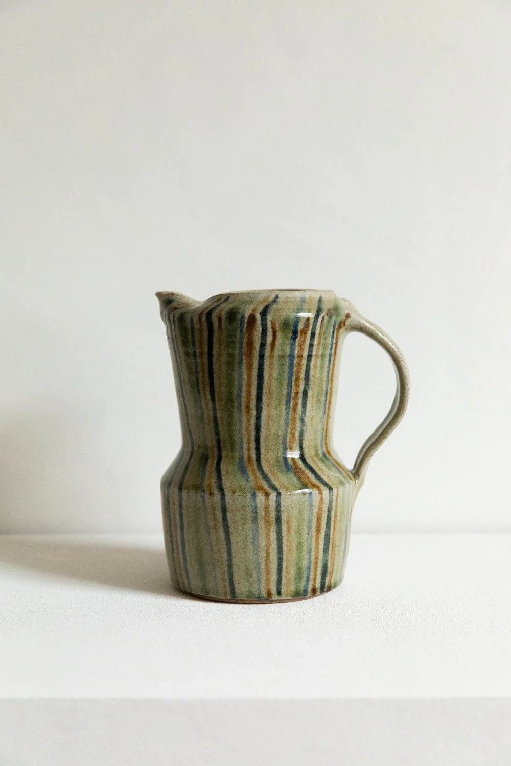Stoneware Striped Bustle Jug by Nicola Tassie