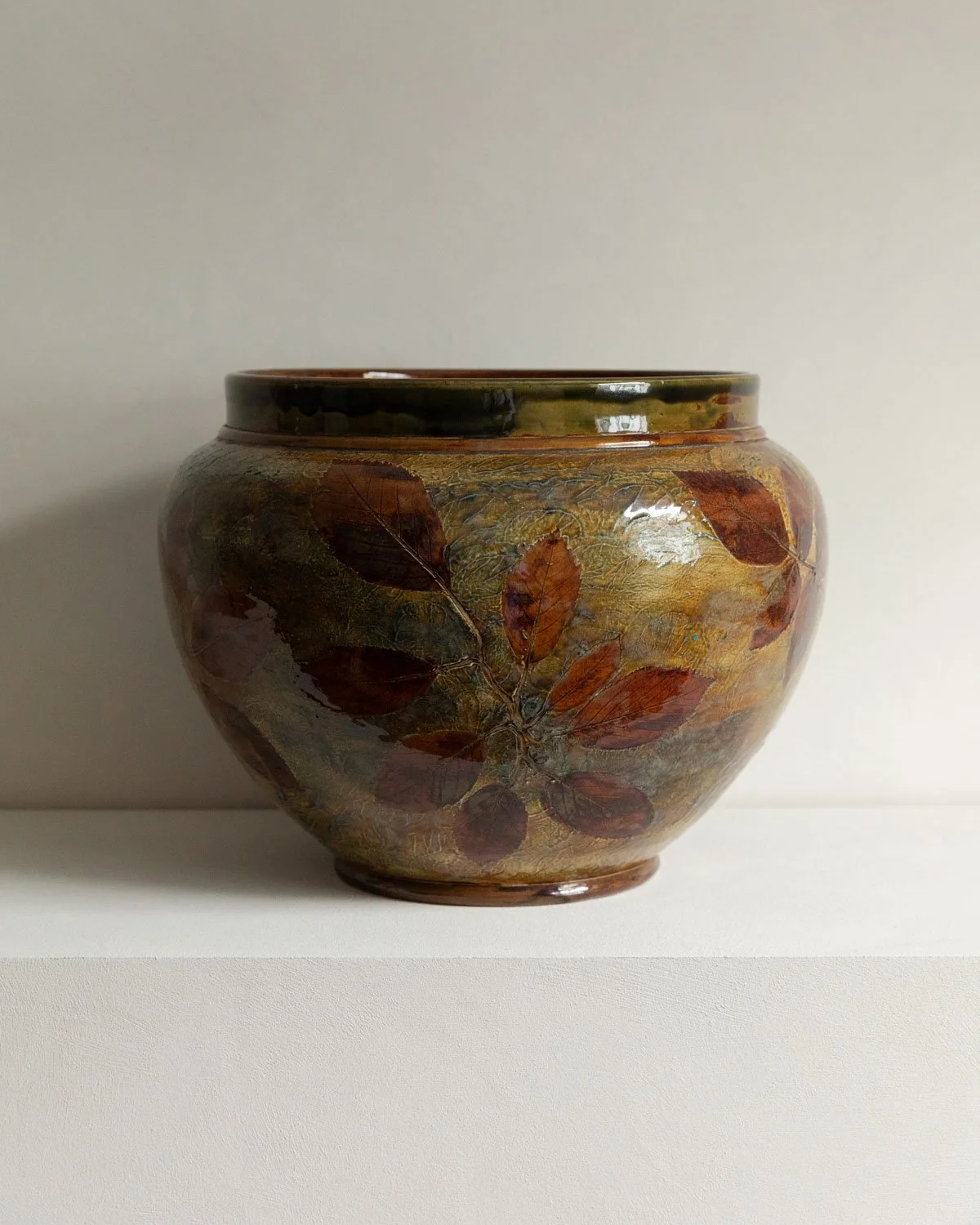 Royal Doulton Impressed Leaf Jardinière, circa 1890-2.jpg