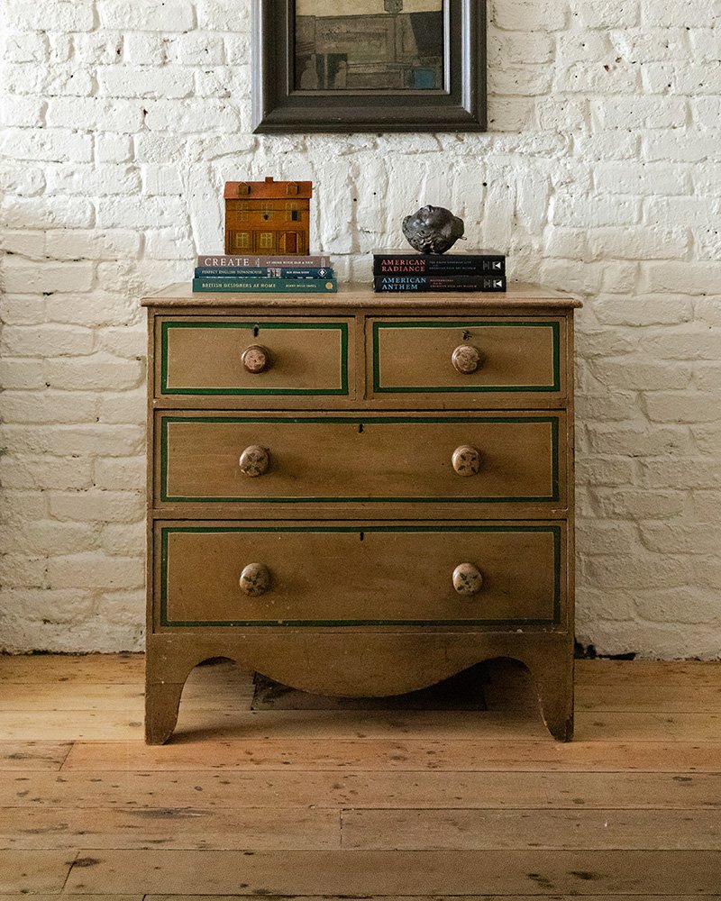 George III Painted Pine Chest of Drawers.jpg