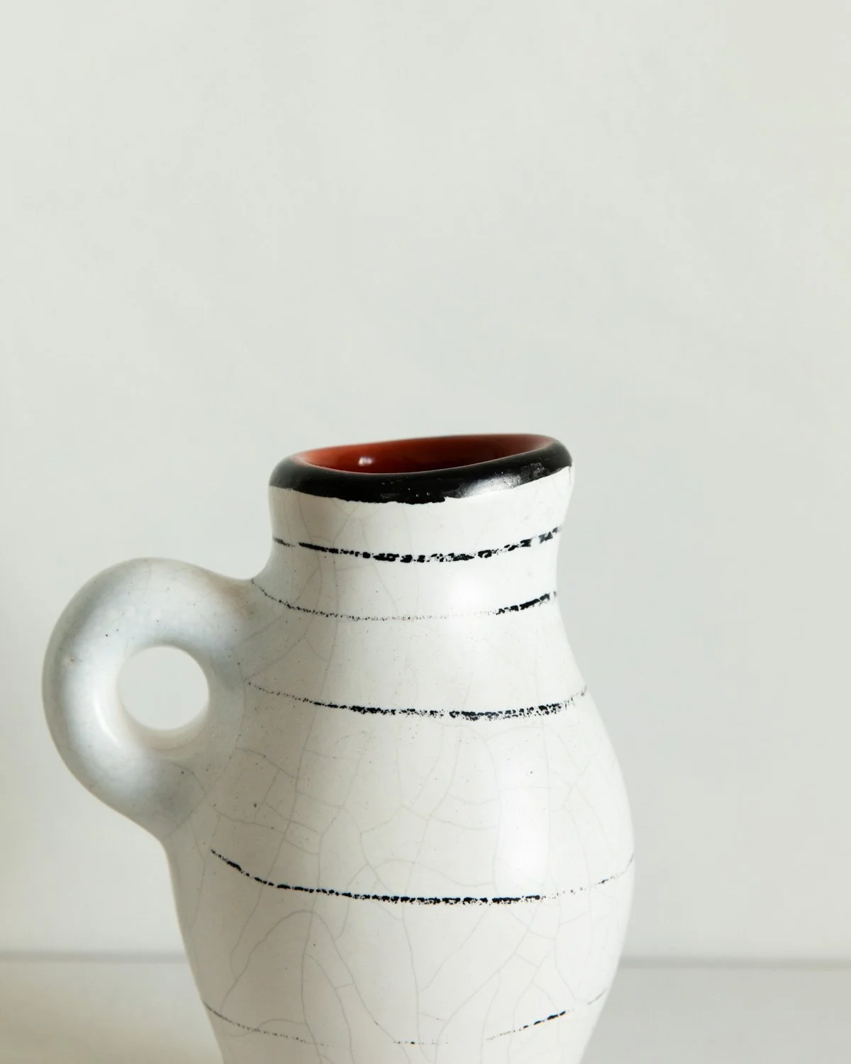 Striped White Jug with Red Interior by Denise Gatard-6.jpg