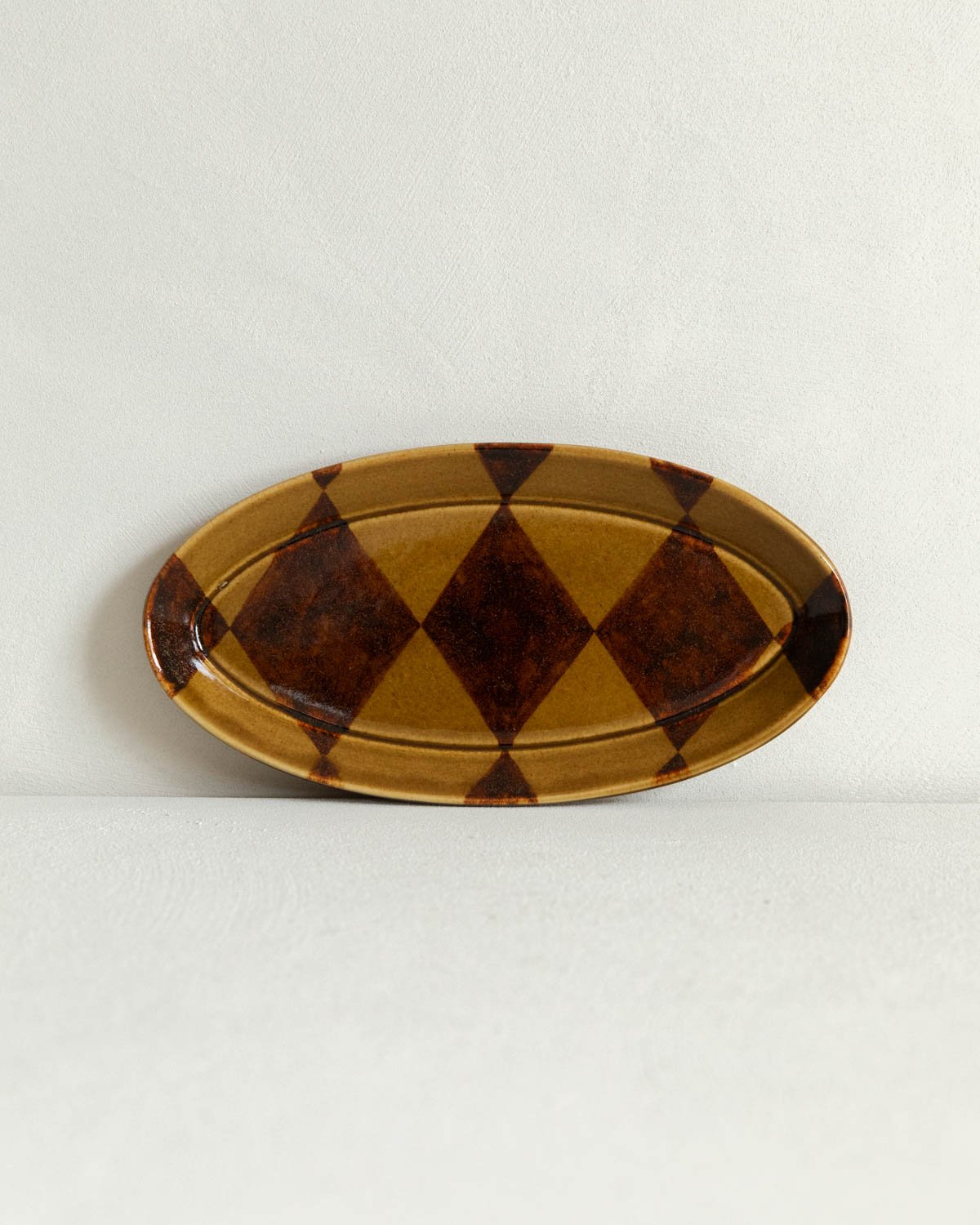 Paige Mitchell Circus Dish with Harlequin Pattern