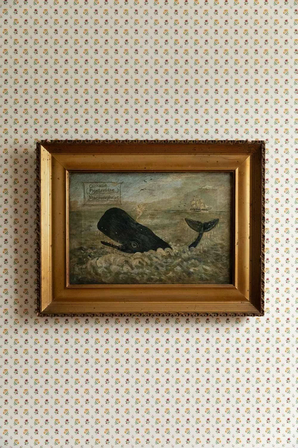 Naïve Painting of a Sperm Whale, 19th Century