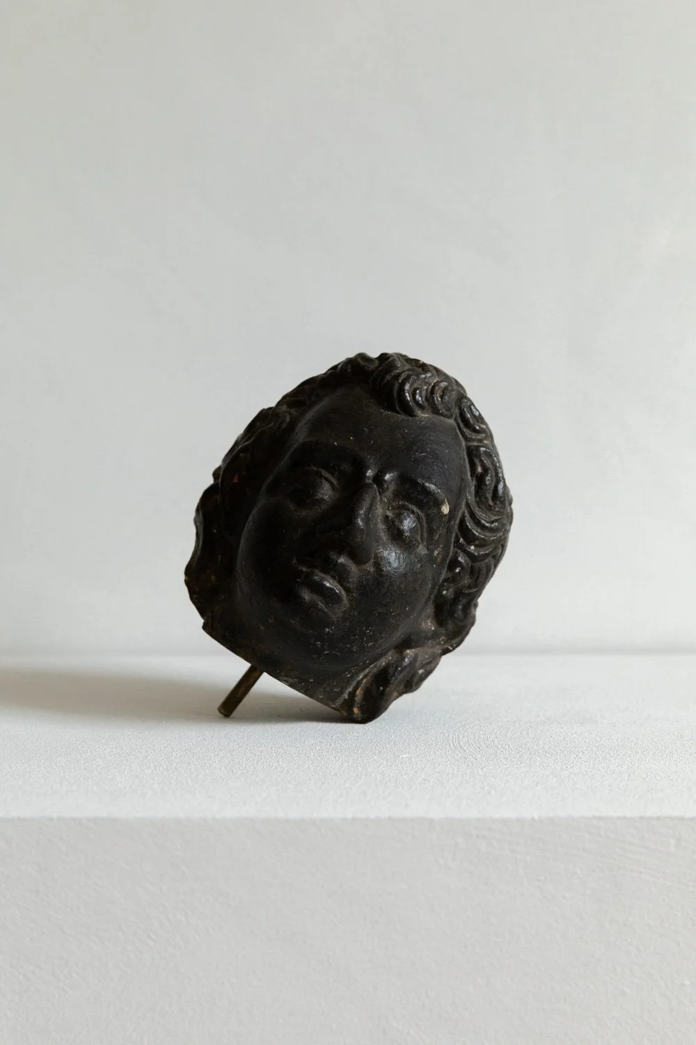 Painted Limestone Head of an Angel, 16th Century