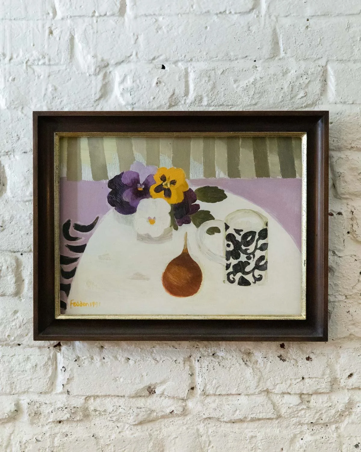 Still Life with Pansies by Mary Fedden