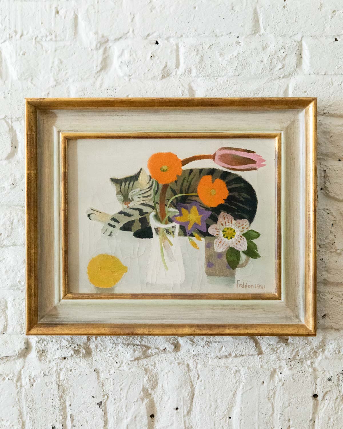 Still Life with Cat by Mary Fedden