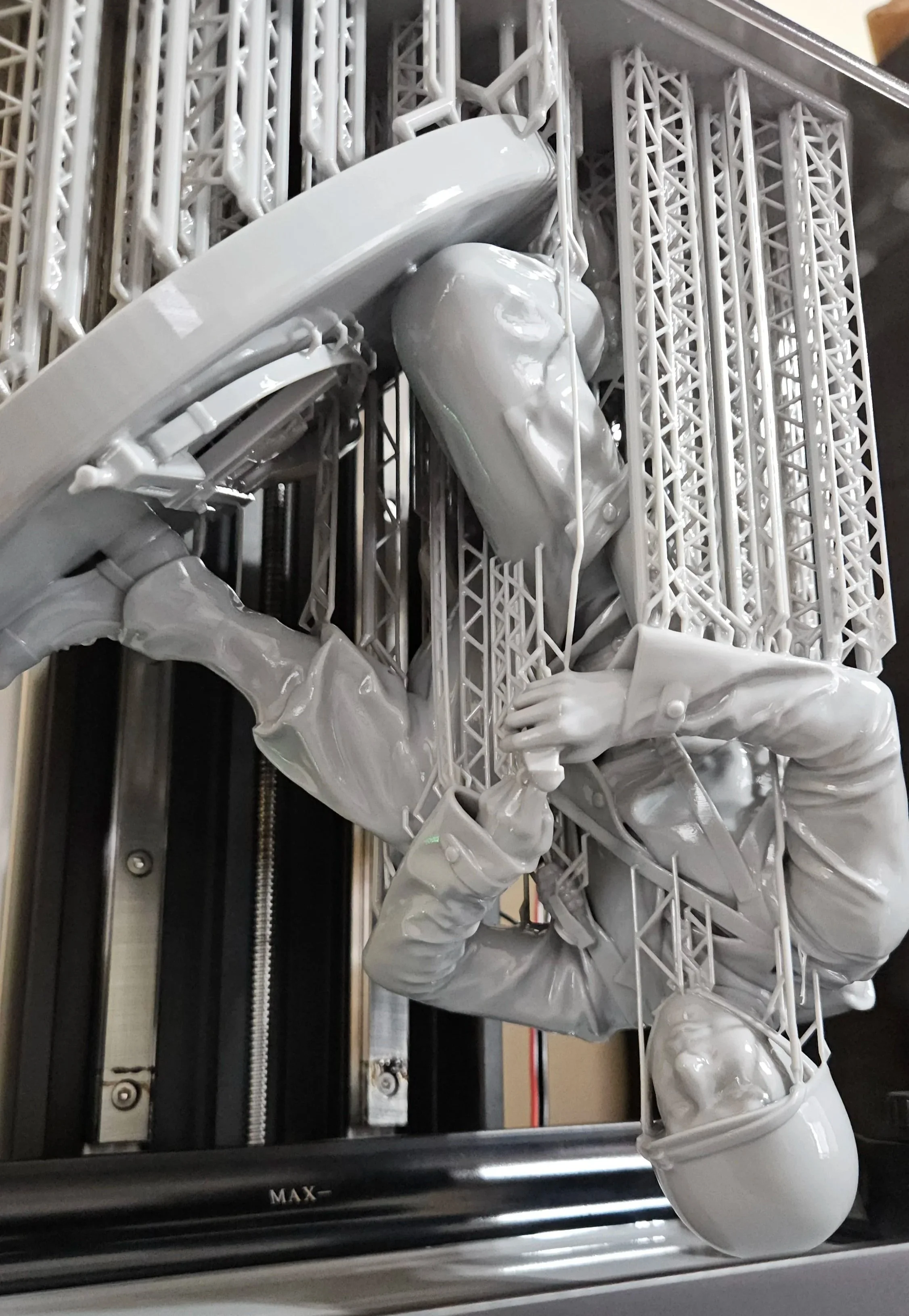 Large scale resin print