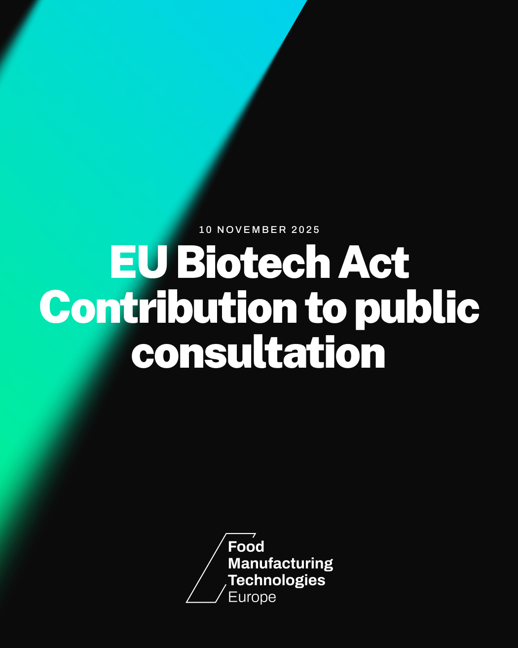 EU Biotech Act – Contribution to public consultation