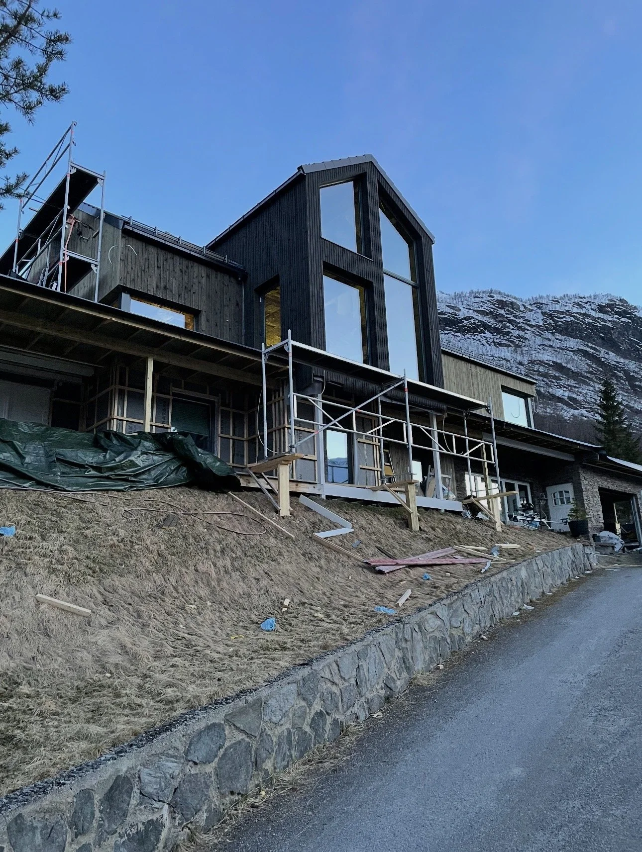 Fremsiden av huset