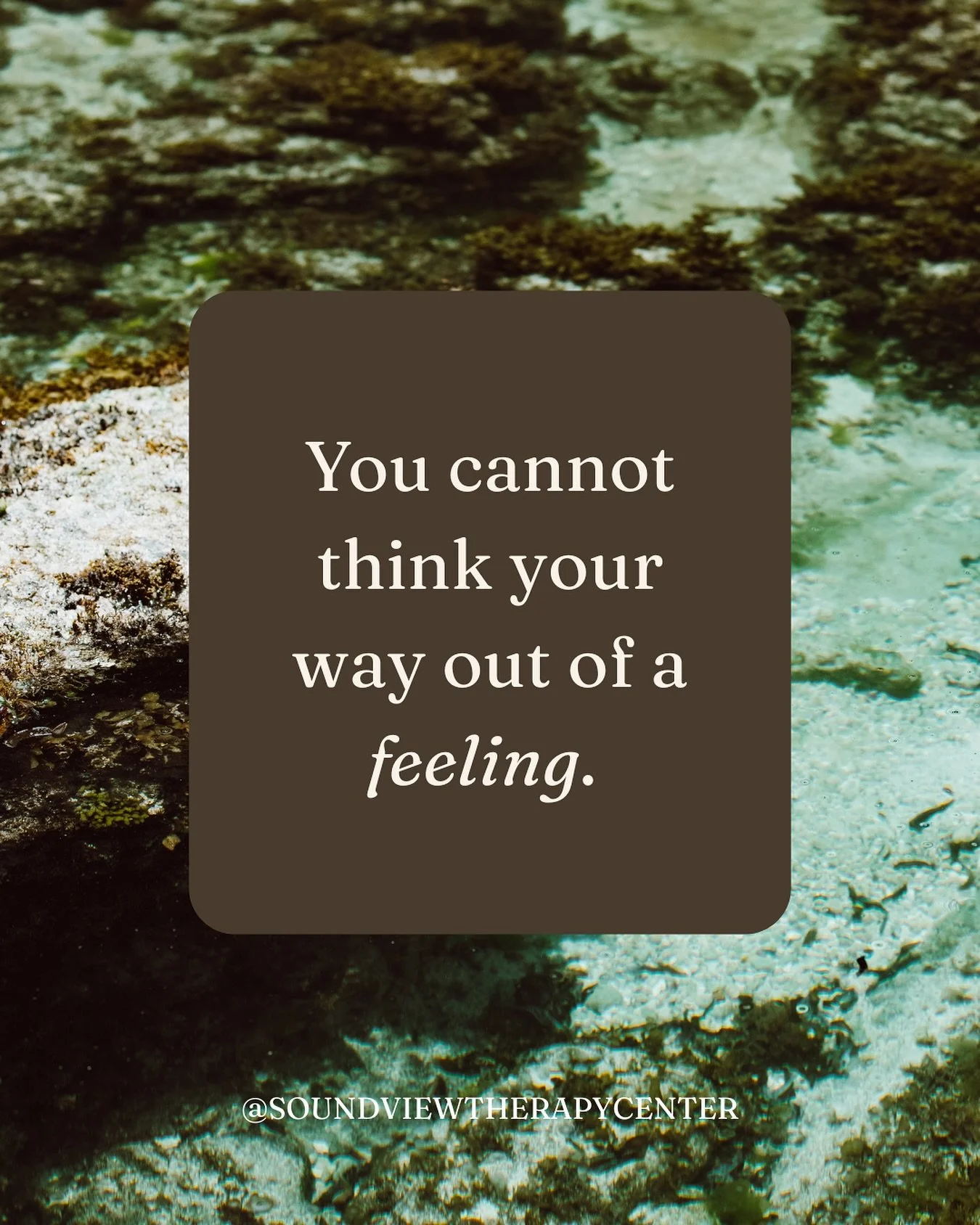 💭💭💭 If you&rsquo;ve ever tried to &ldquo;fix&rdquo; a hard feeling by overthinking it, you know the spiral... 

You can&rsquo;t logic yourself out of a FEELING!
Feelings don&rsquo;t dissolve by analysis. They aren&rsquo;t problems to be solved. Th