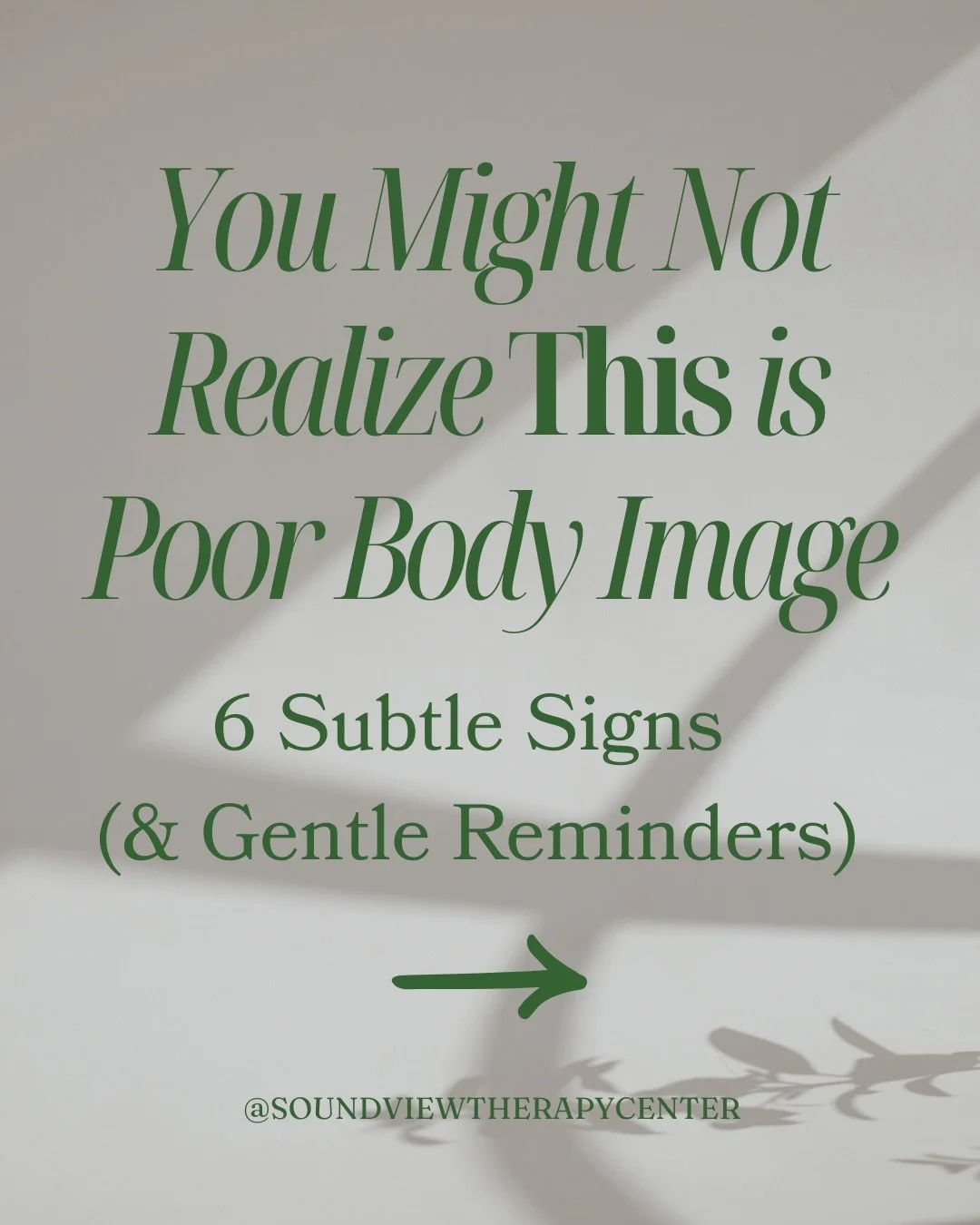 🪞🪞🪞 You don&rsquo;t have to hate your body loudly to have poor body image. Sometimes it shows up in subtle ways.

These patterns are incredibly common&hellip; but that doesn&rsquo;t mean you have to live with them.

Awareness is always the first s