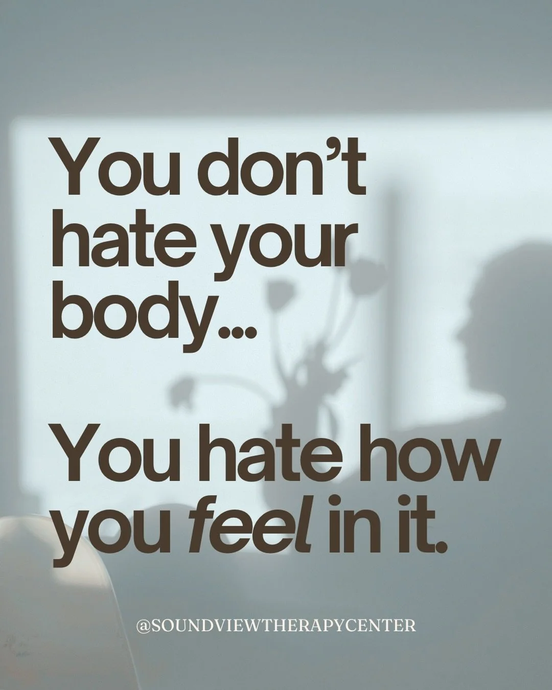 🤨 Changing your body won&rsquo;t fix a feeling that was never caused by your body!!

The work is in learning how to be with yourself without turning everything into something to &ldquo;fix&rdquo;.

Follow along for more real talk on body image + sel