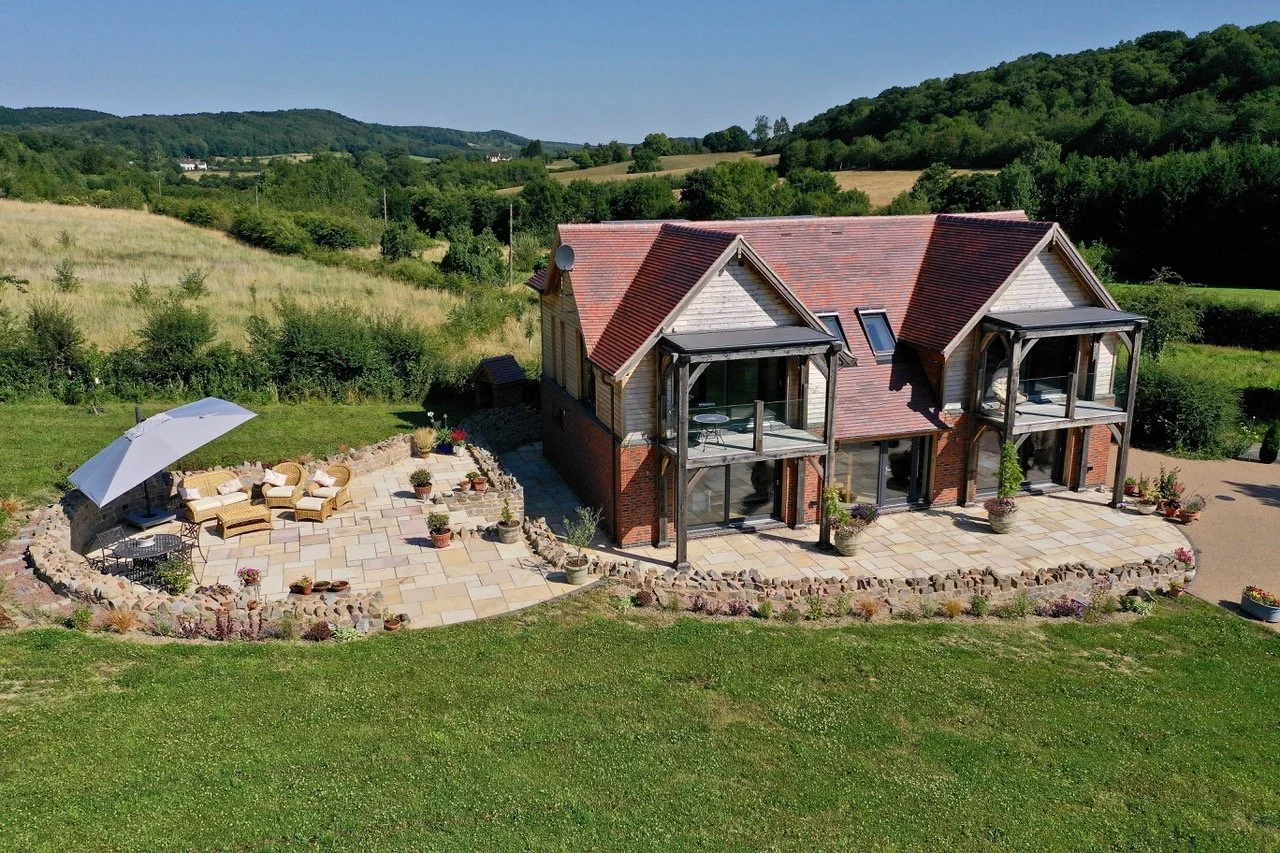 Drone view Malvern B and B House